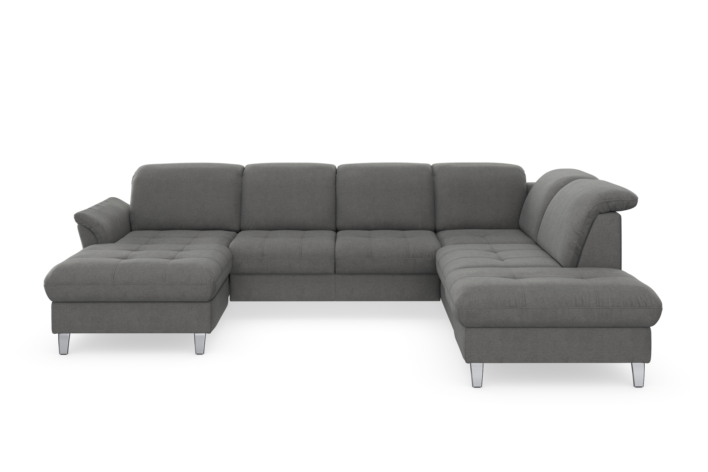 sit&more Wohnlandschaft »Maggiore U-Form«, wahlweise mit Kopfteilverstellung, Bettfunktion und Stauraum
