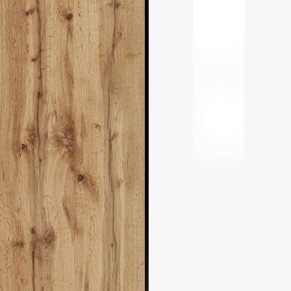 INOSIGN Sideboard »Sideboard ISEO, Kommode, Schrank, Kredenz« 1 Stk. tlg. stehend/hängend, 5 Türen HG lackiert, 6 Fächer, B 200 cm