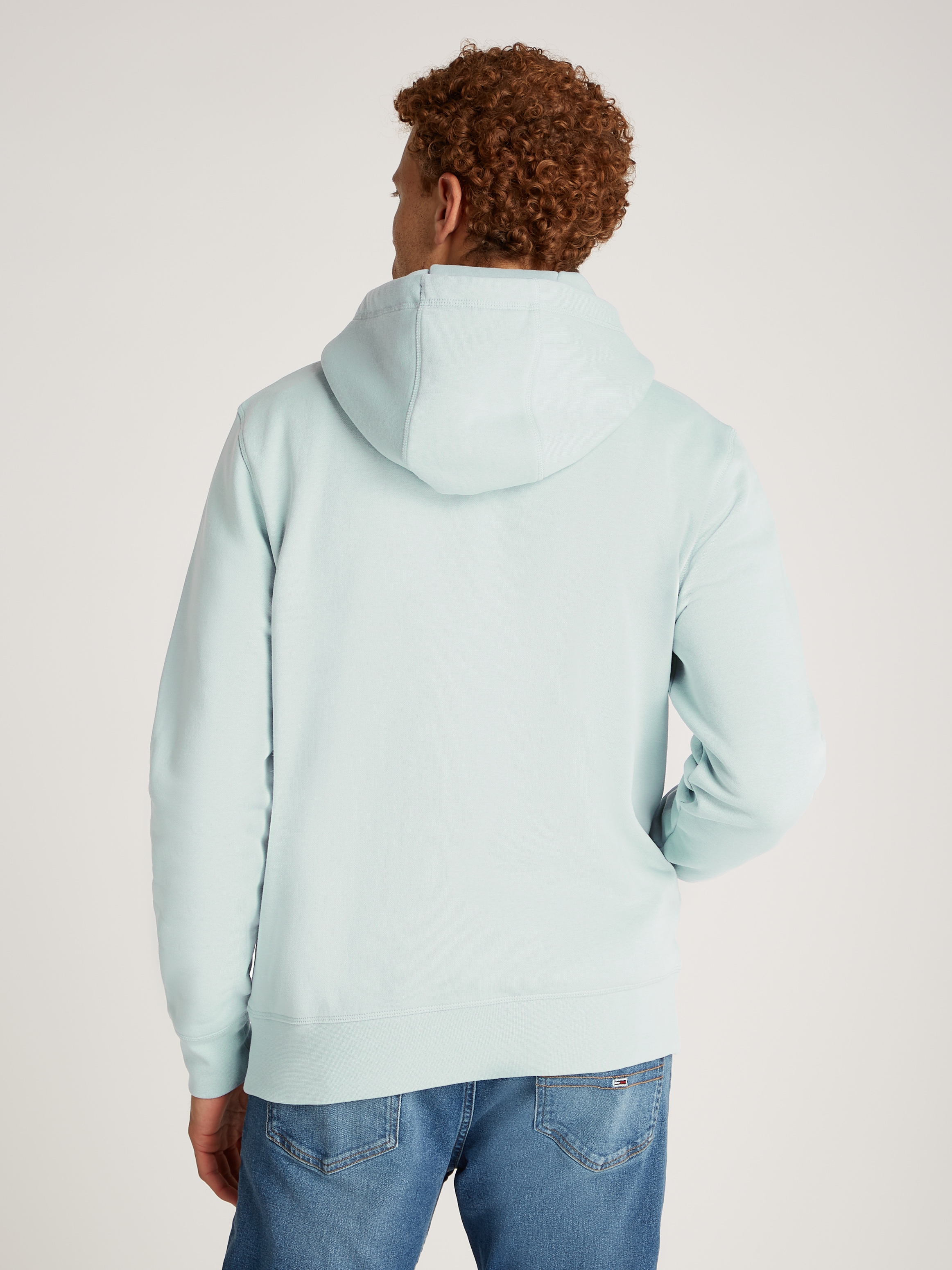 Tommy Hilfiger Kapuzensweatshirt »TOMMY LOGO HOODY mit Kapuze und Kängurutasche«, unifarben, casual, regular fit, Baumwollmix, Kapuze