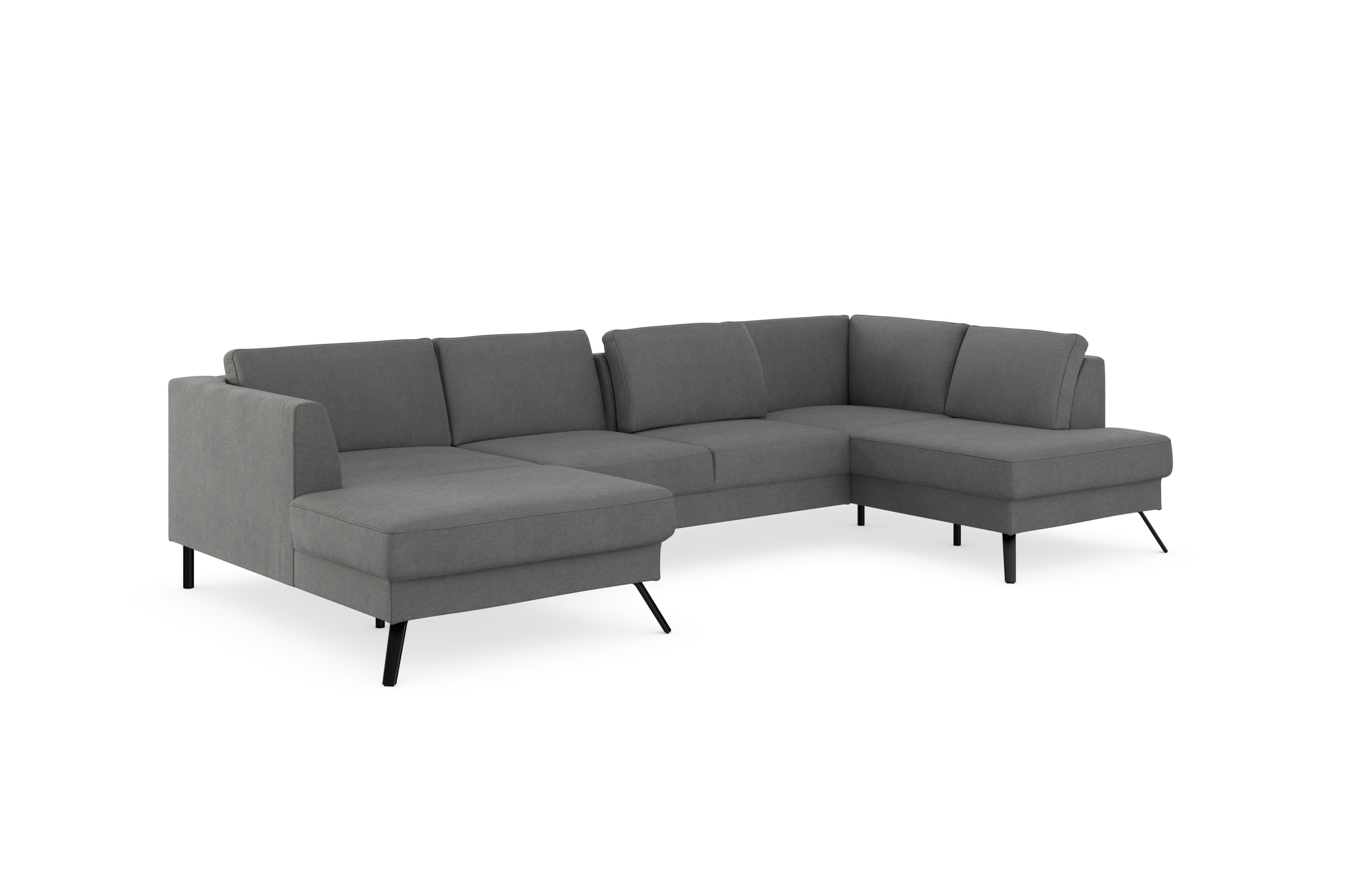 sit&more Wohnlandschaft »Lindholm U-Form«, mit Sitztiefenverstellung und Federkern