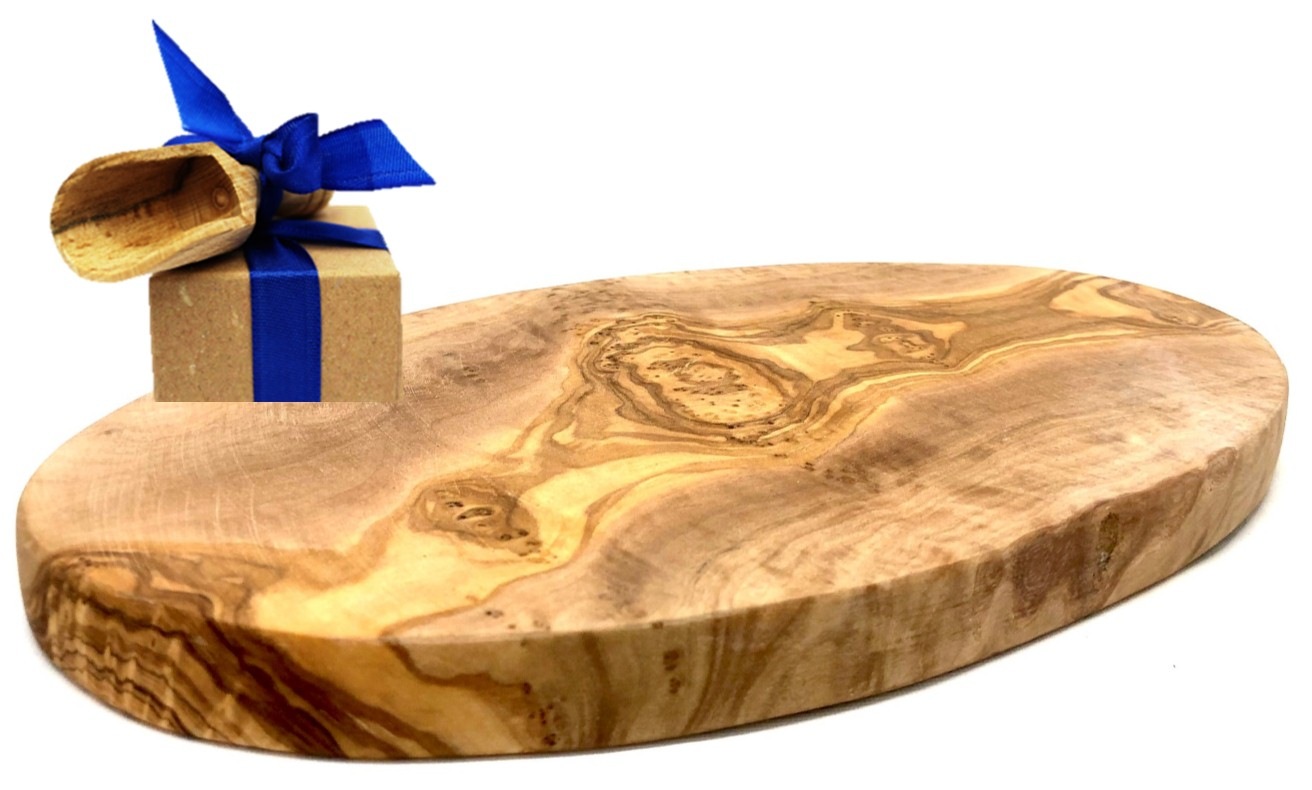 Olivenholz-erleben Frühstücksbrett »Brett oval, aus Olivenholz 24 cm« platz günstig online kaufen
