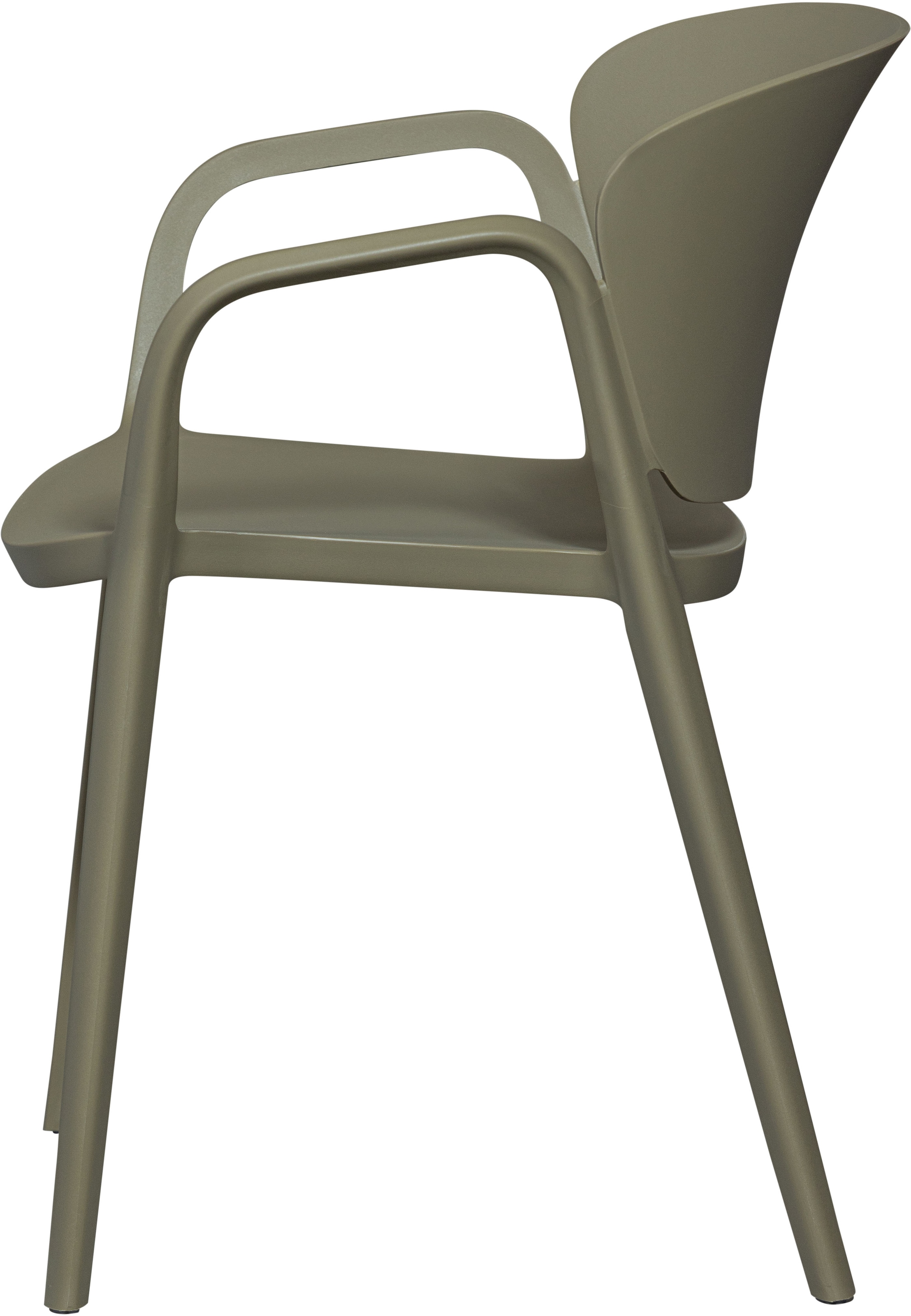 WOOOD Esszimmerstuhl »Bent Polypropylen stapelbar für In- und Outdoor, H 75 x B 57 x T 56 cm« () (Set, 2 St) Tragkraft 150 kg, fertig montiert, wasserabweisendes