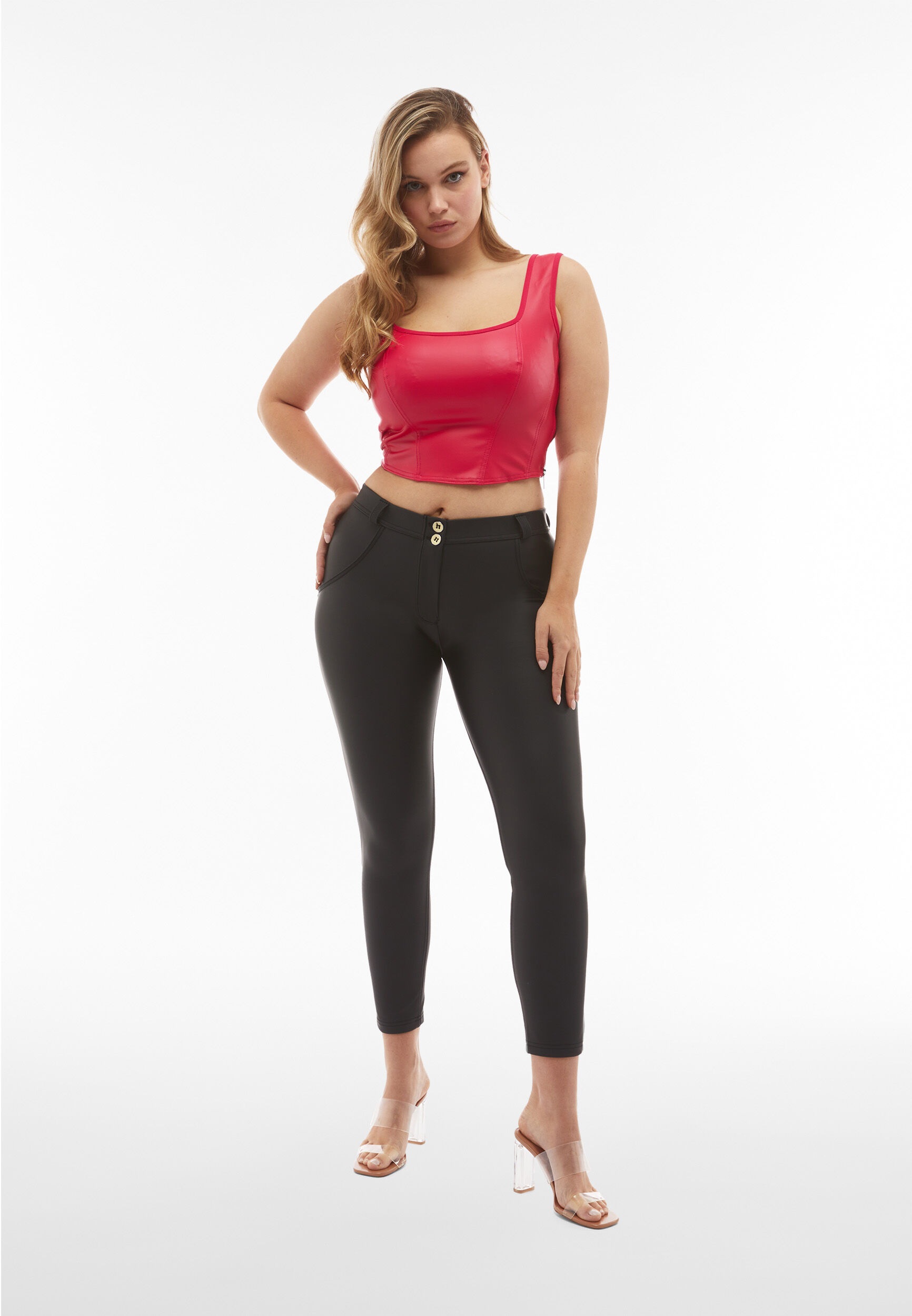 Freddy 7/8-Hose »WRUP REGULAR SUPERSKINNY 7/8«, mit Push up-Effekt, aus Lederimititat