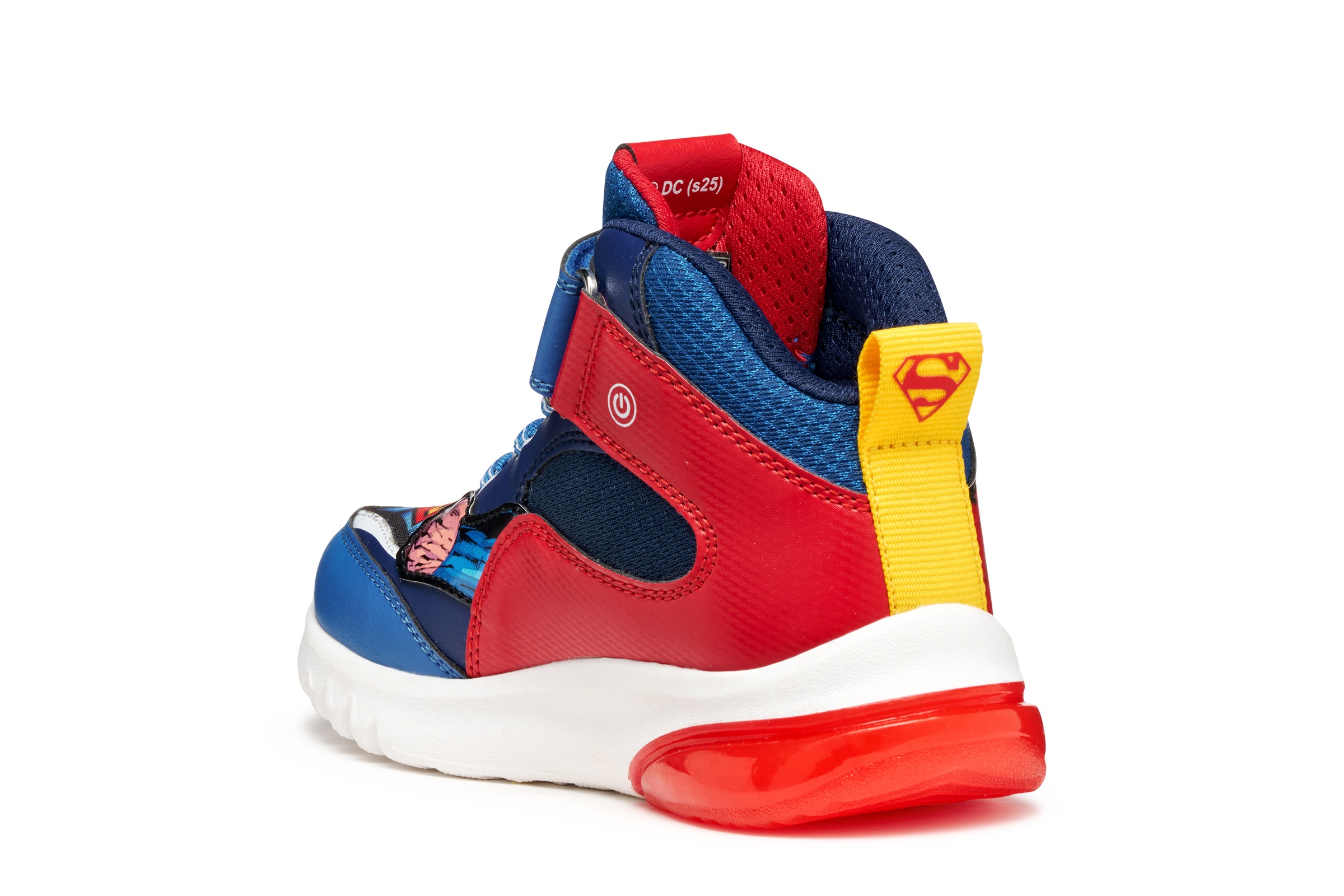 Geox Sneaker »J CIBERDRON BOY Blinkschuh«, Schnürboots, Blinkschuh mit cooler Blinkfunktion