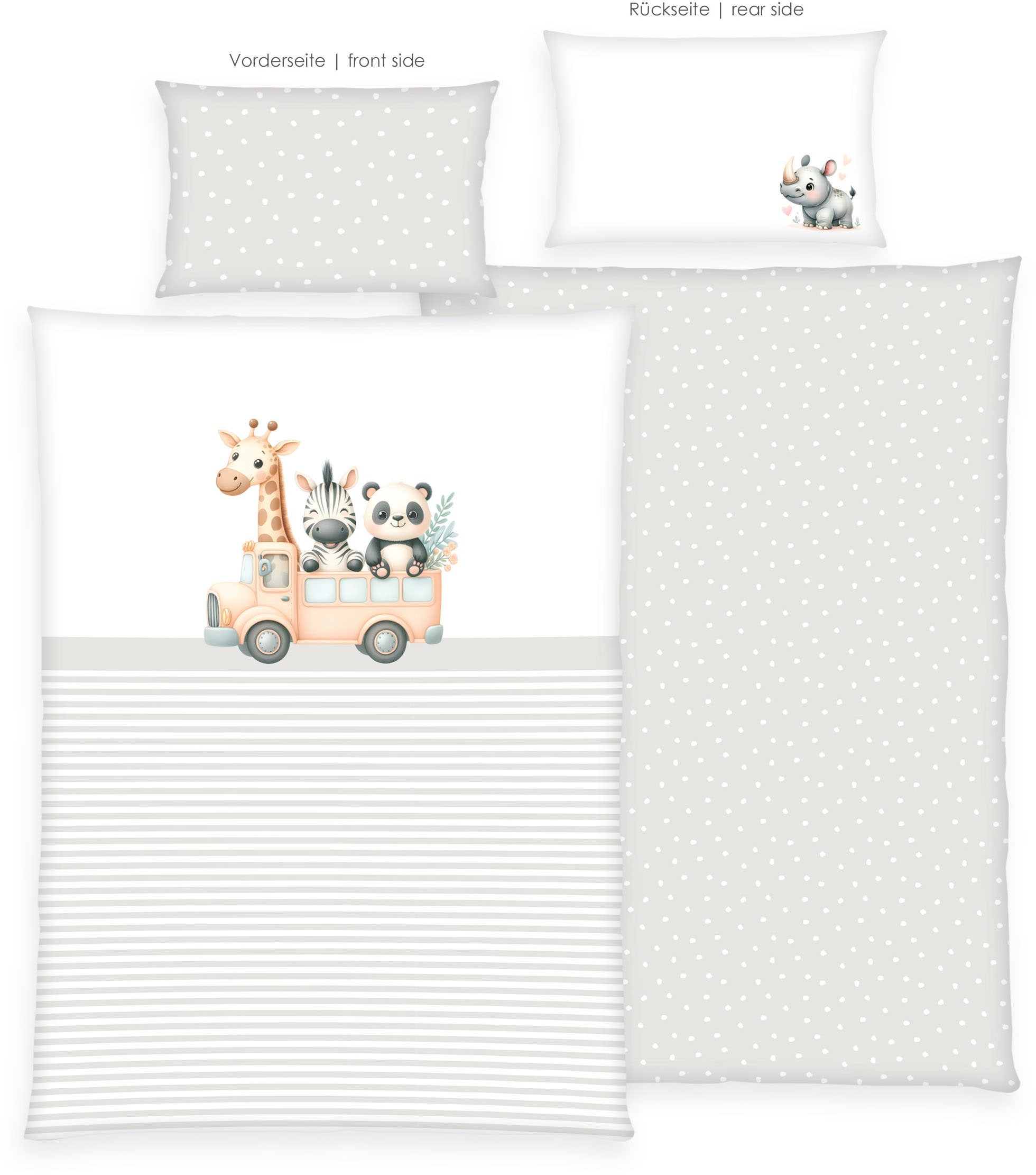 Baby Best Babybettwäsche »babybest Adventure Buddies« 2 Stk. tlg.