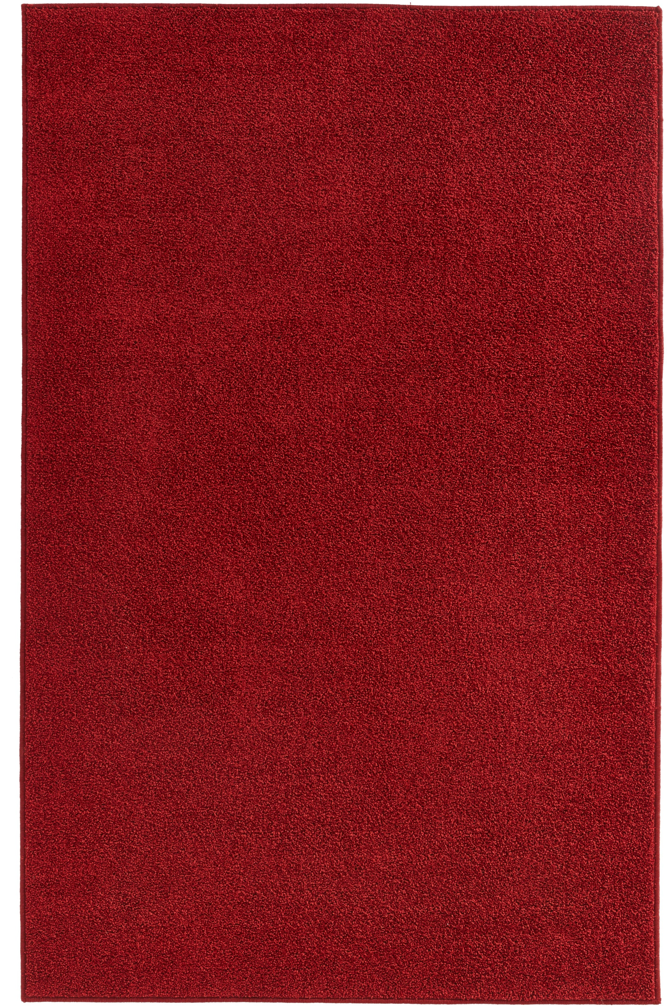 HANSE Home Teppich »Pure 100 Kurzflor«, rechteckig, 13 mm Höhe, Kurzflor, uni, umkettelt, Läufer, Wohnzimmer, Kinderzimmer, Flur
