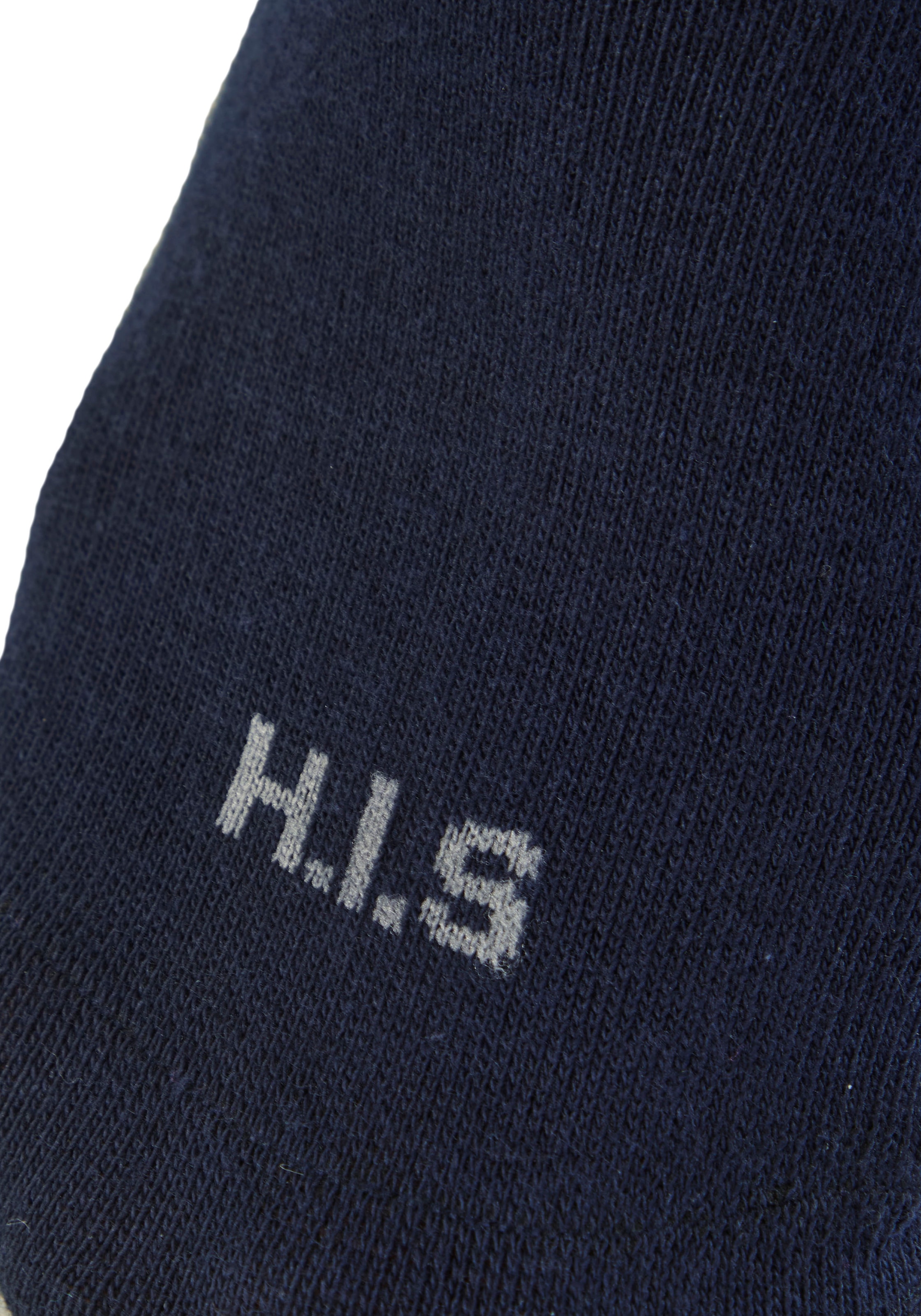 H.I.S Kurzsocken, (Packung, 3 Paar), zweimal uni, einmal meliert