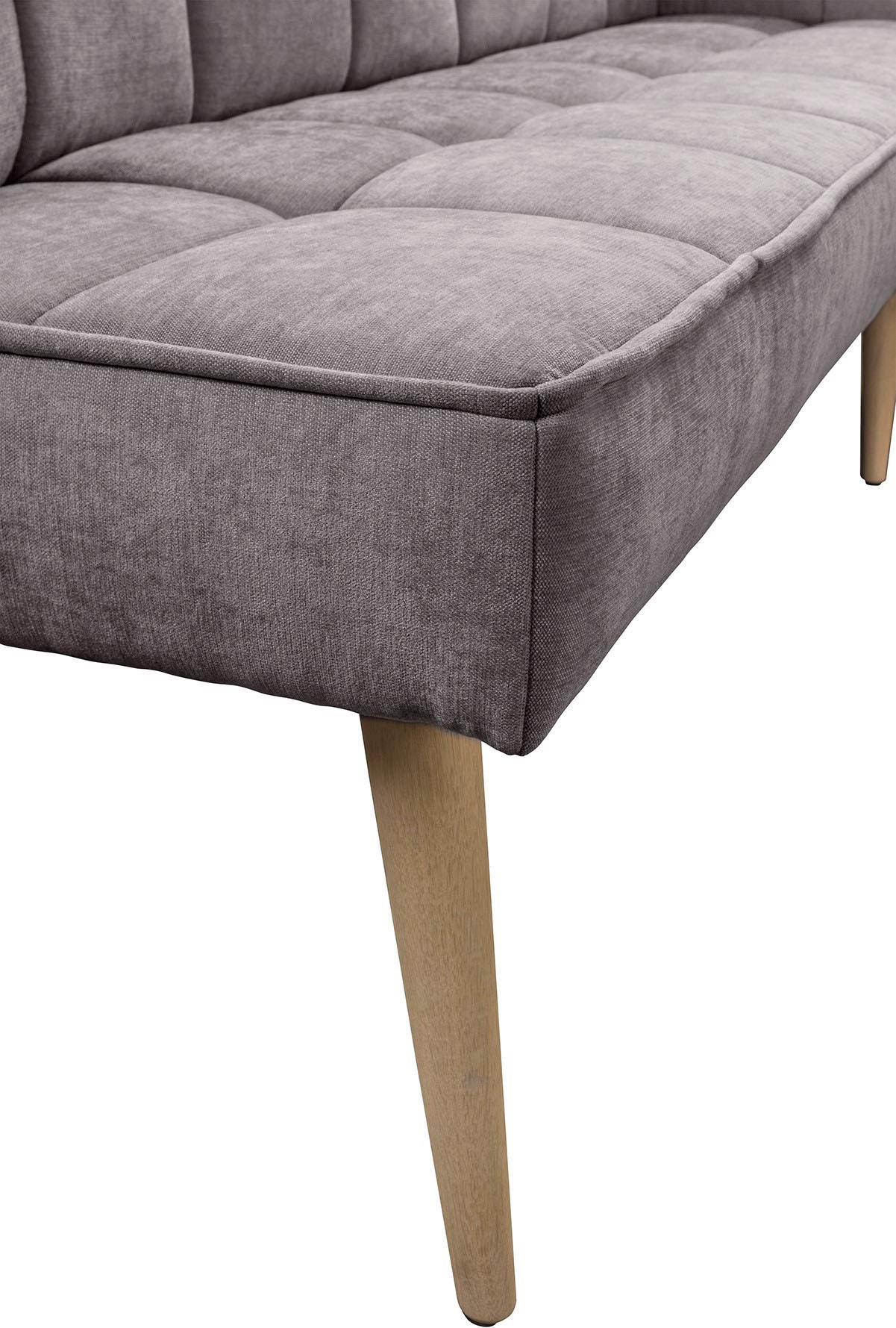 exxpo - sofa fashion Eckbank »Latte« moderne Sitz- und Rückensteppung, bequem und elegant, hoher Holzfuß