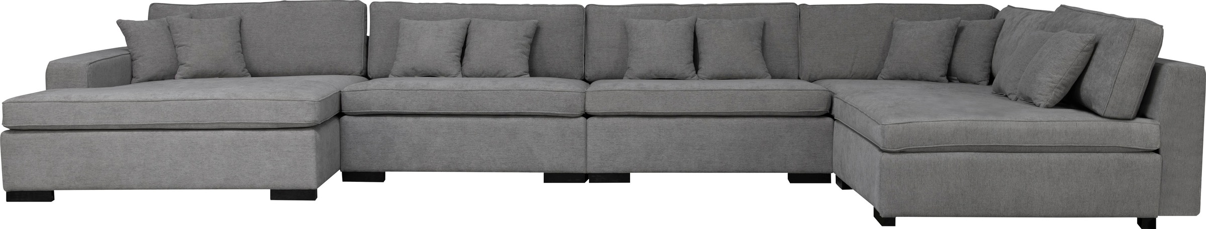 Home affaire Wohnlandschaft »Skara XXL U-Form«, Lounge-Sofa XXL mit Federke günstig online kaufen