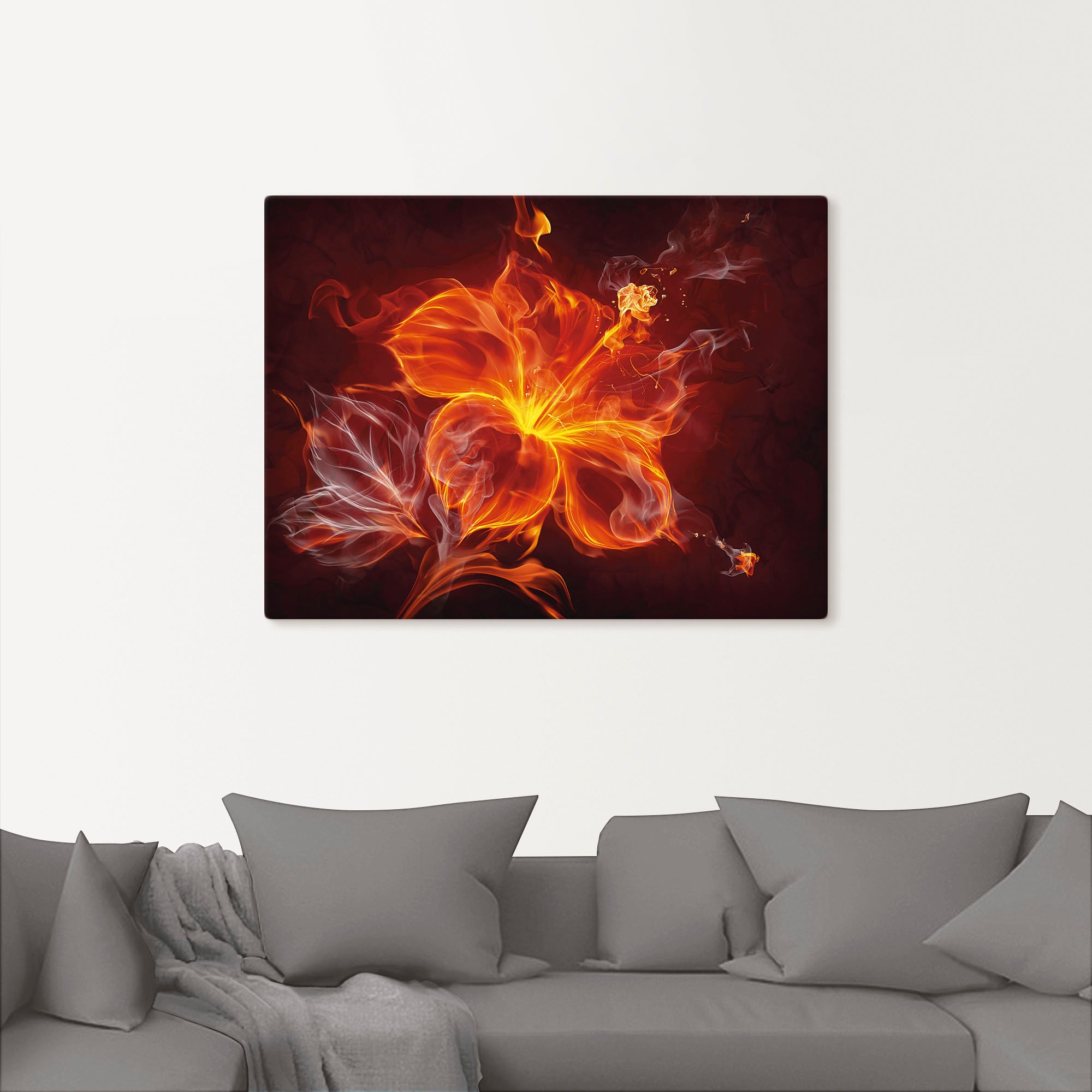 Artland Wandbild »Feuerblume« 1 Stk. tlg. als Leinwandbild, Poster, Wandauf günstig online kaufen