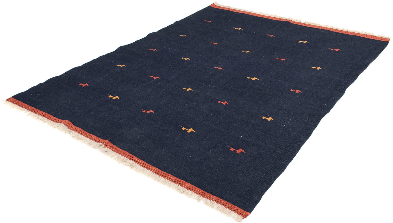 morgenland Wollteppich »Kelim - Oriental - 206 x 150 cm - dunkelblau«, rech günstig online kaufen