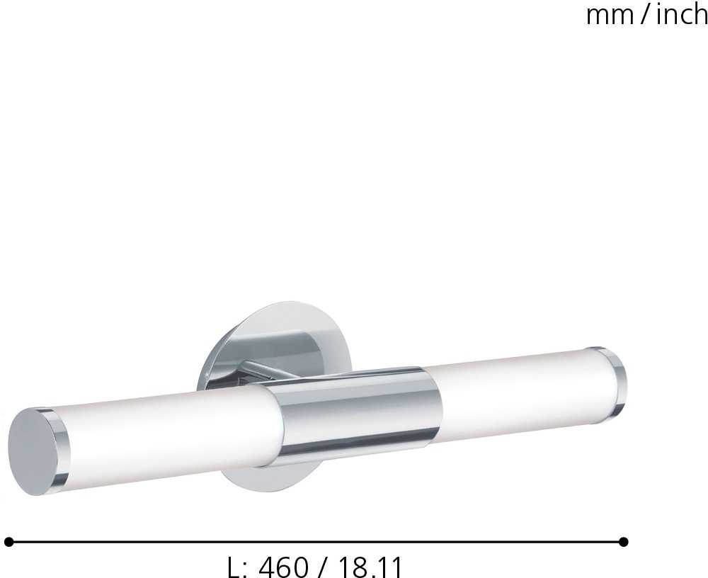 EGLO Bad-Wandleuchte »PALMERA«, Schutzart IP44, für Leuchtmittel 2 x E14 günstig online kaufen