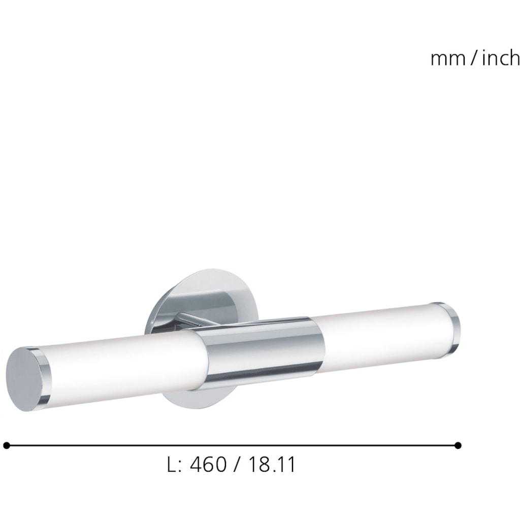 EGLO Bad-Wandleuchte »PALMERA«, Schutzart IP44, für Leuchtmittel 2 x E14