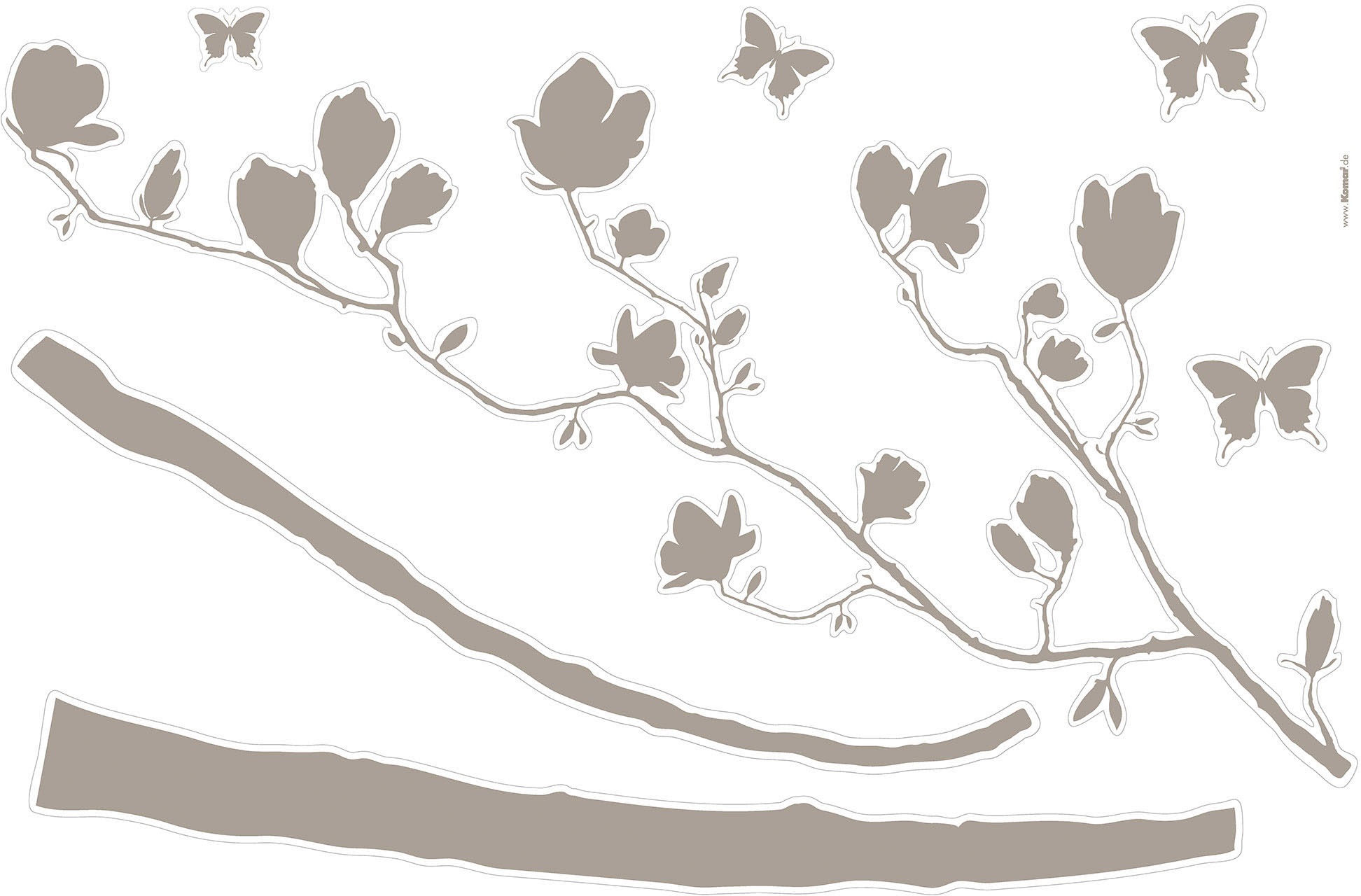 Komar Wandtattoo »Arabesque - Größe 100 x 70 cm«, (10 St.), selbstklebend, Wandsticker