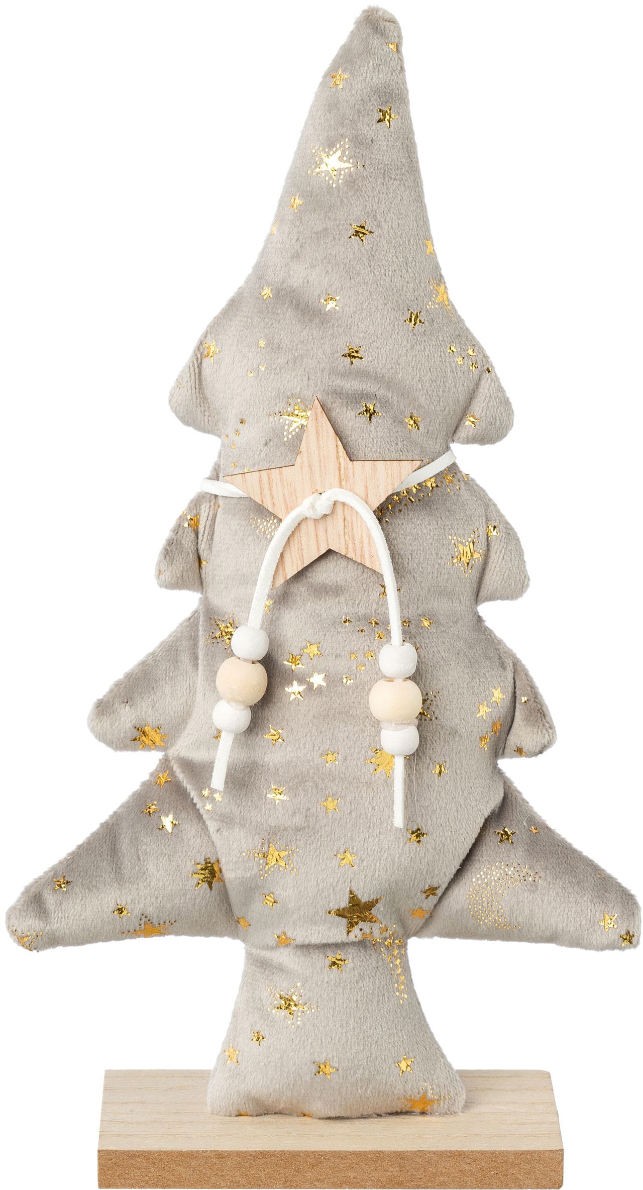Creativ deco Dekobaum »Weihnachtsdeko« aus Samtstoff mit Applikationen