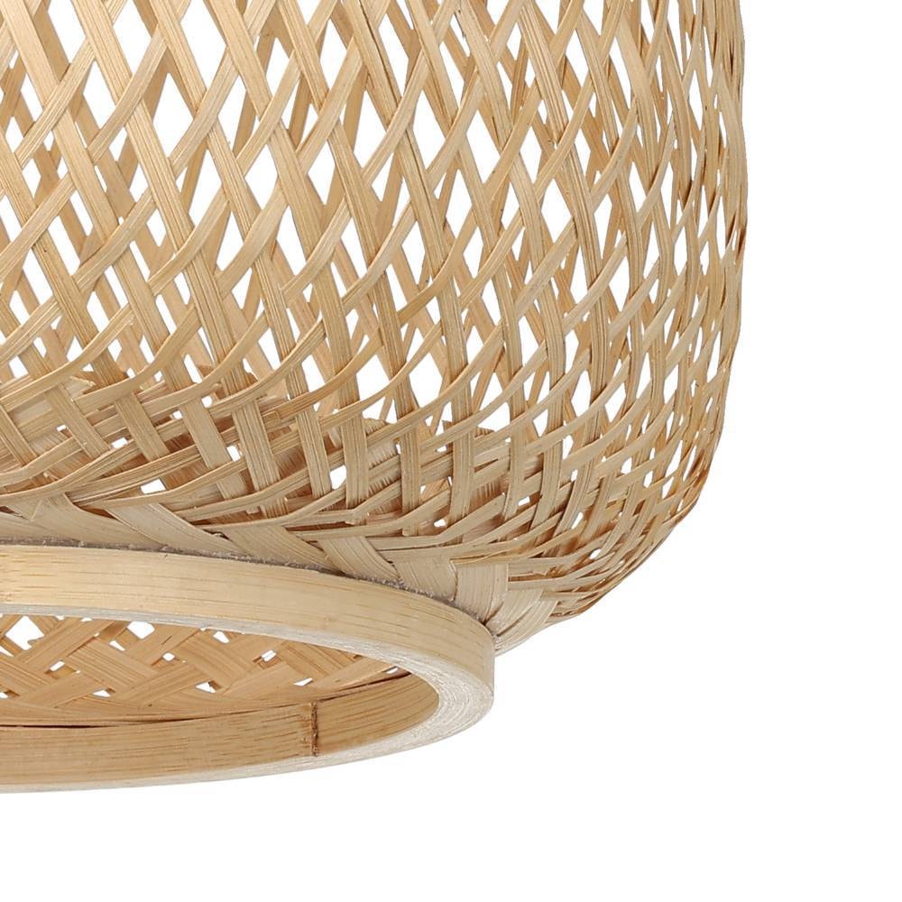 EGLO Hängeleuchte »DEMBLEBY Hängelampe, natur, schwarz, exkl. Leuchtmittel E27, Hygge«, 1 flammig, Leuchtmittel E27 | ohne Leuchtmittel, Pendelleuchte, Wohnzimmerlampe, Esstischlampe, geflochten, 110x32cm