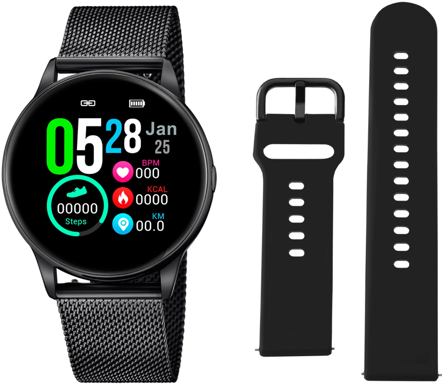 Bild von Lotus Smartwatch »Smartime, 50002/1«, (Armbanduhr, Damenuhr, Herrenuhr, Geschenkidee, Edelstahlarmband)