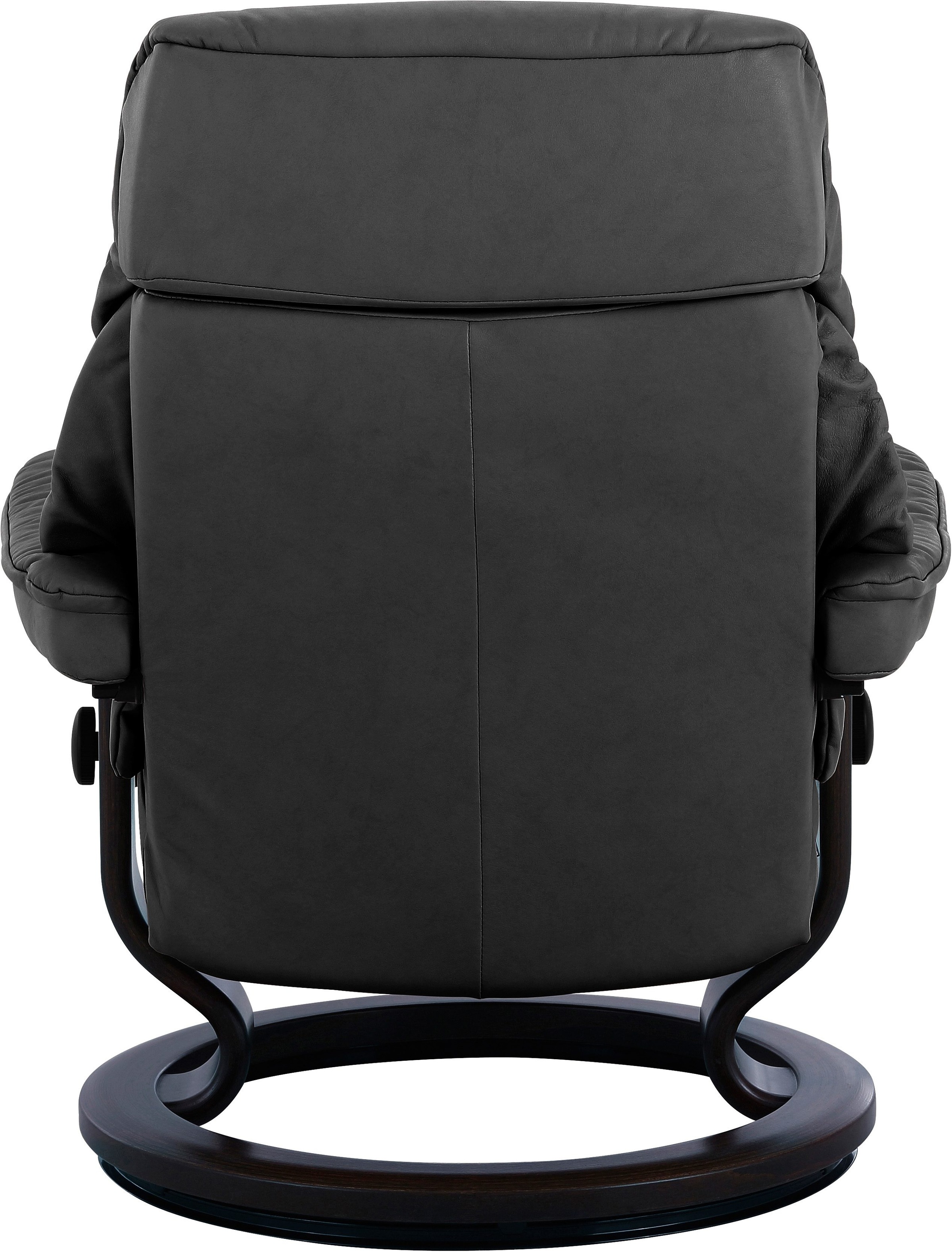 Stressless® Relaxsessel »Ruby«, (Set, Relaxsessel mit Hocker), mit Classic Base, Größe M, Gestell Eiche, Wenge, Braun & Schwarz