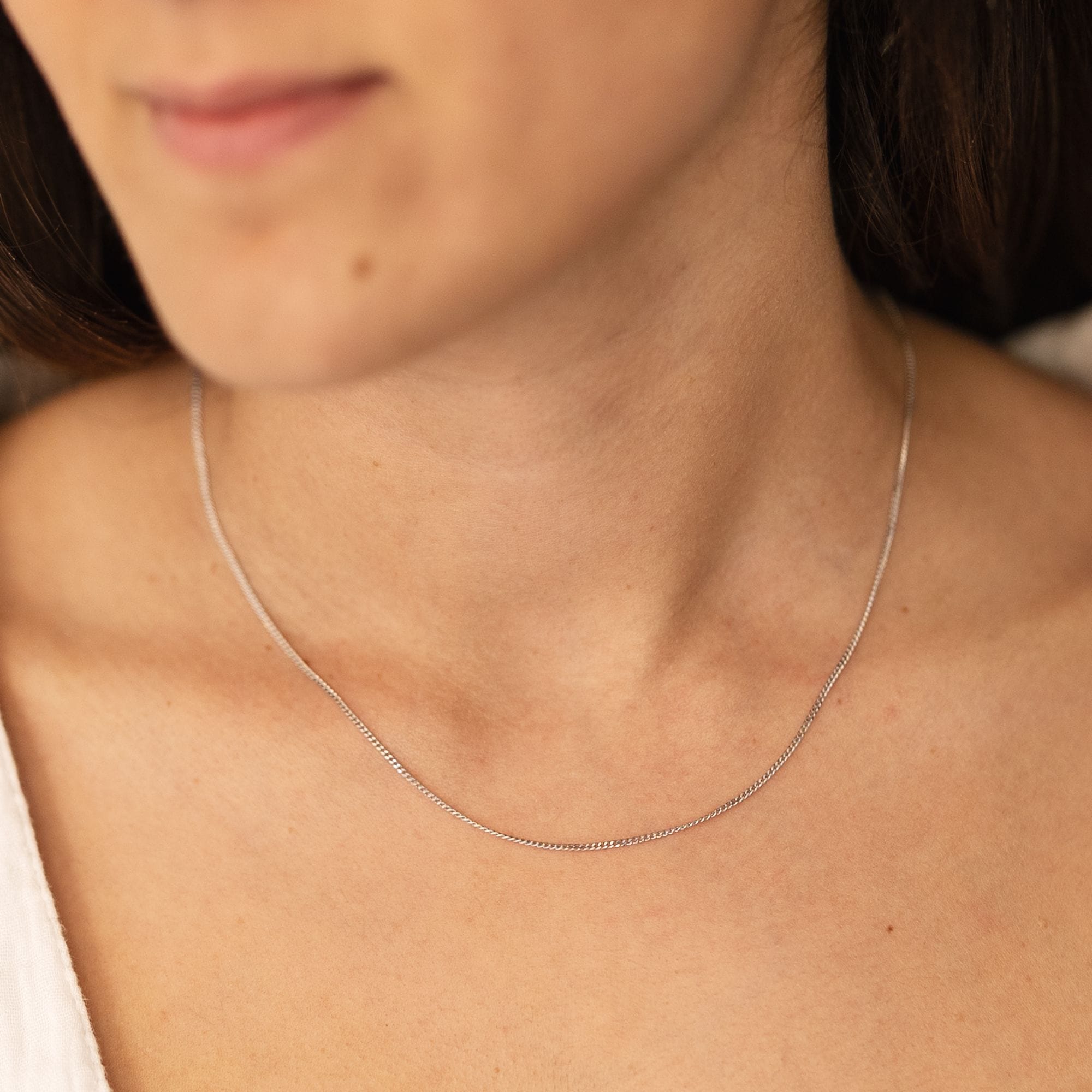 Fascination by Ellen K. Collierkettchen »Weißgold 585 Panzerkette mit einer Länge von 45/42cm«