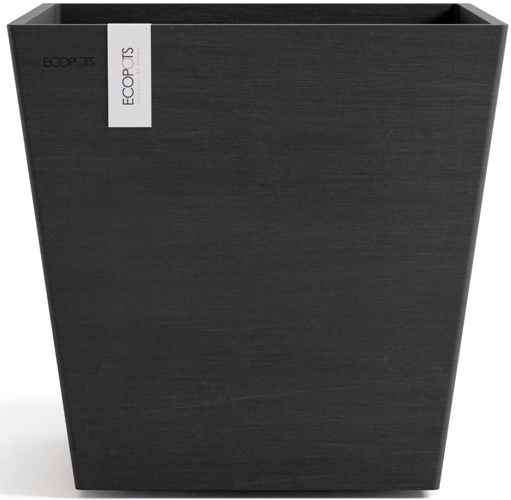 ECOPOTS Blumentopf »Rotterdam 35 + Wassersystem Dunkelgrau« für innen und außen: frostsicher, bruchsicher und lichtbeständig