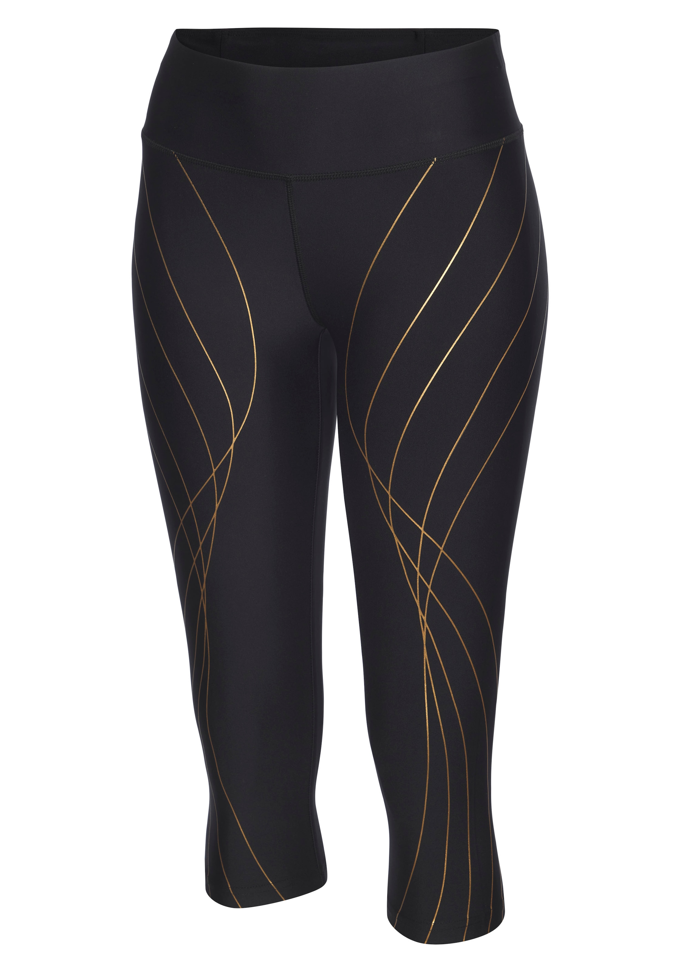 LASCANA ACTIVE Caprileggings  mit schimmerndem Druck, Sportleggings