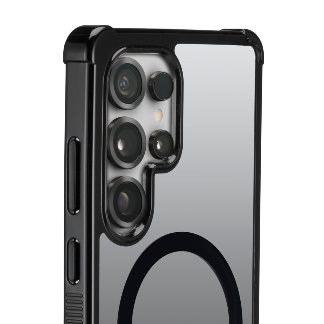 Hama Smartphone-Hülle »Handyhülle magnetisch f. Galaxy S25 Ultra (für Qi2, D3O, schwarz)«, Samsung Galaxy S25 Ultra, Wireless-Charging