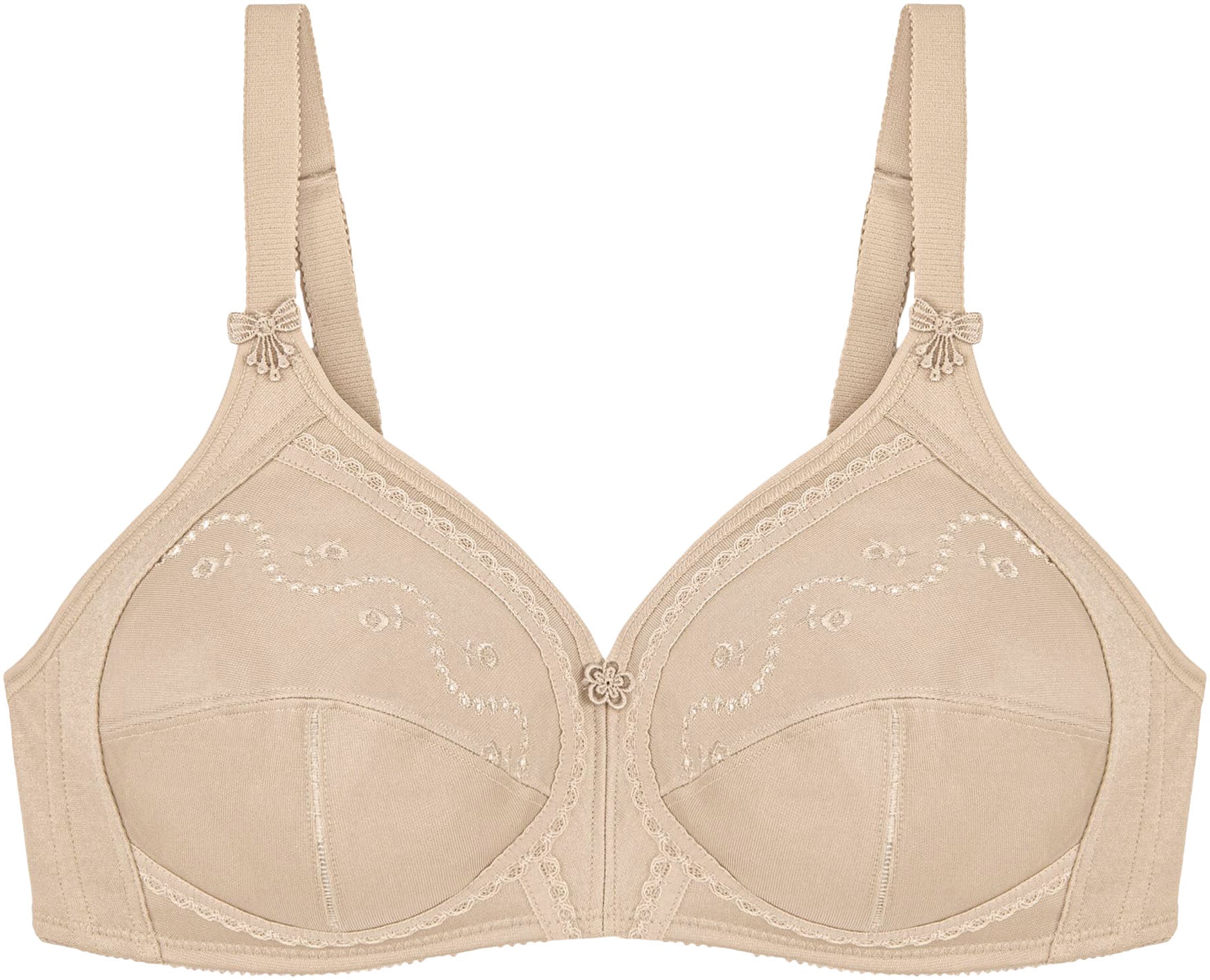 Triumph Bügelloser BH »Doreen + Cotton 01 N«, Klassiker mit Lochstickerei