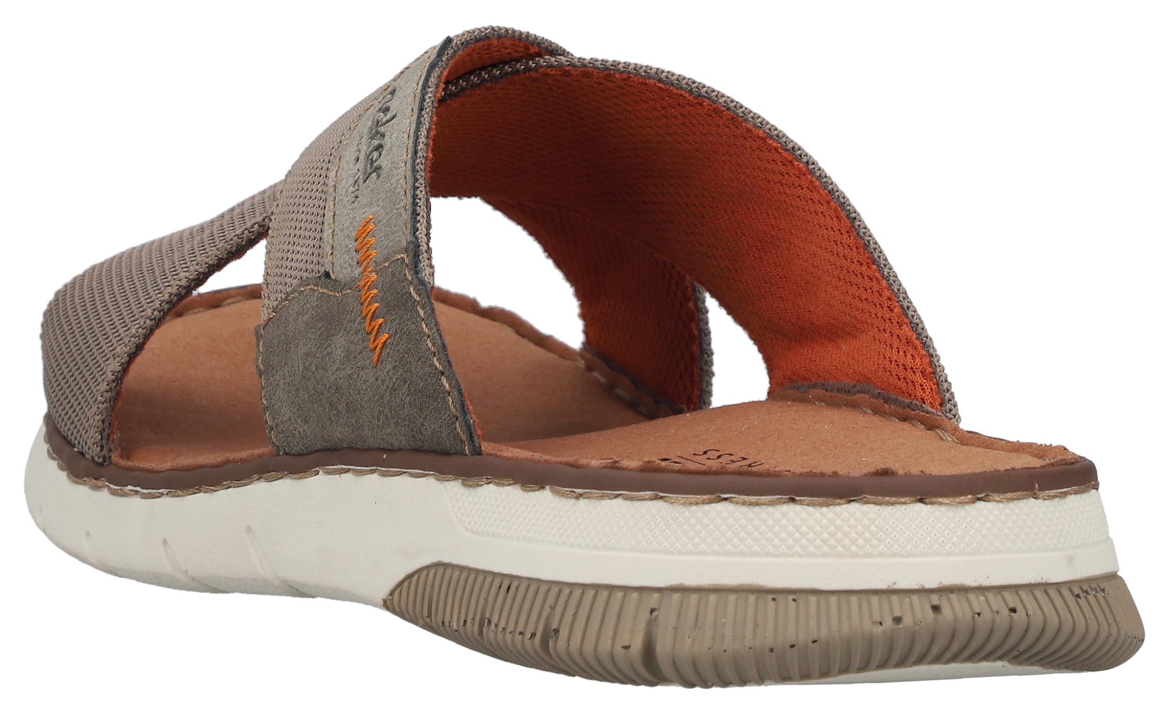 Rieker Pantolette  Sommerschuh, Strandschuh, Urlaubsschuh mit Kreuzbandage