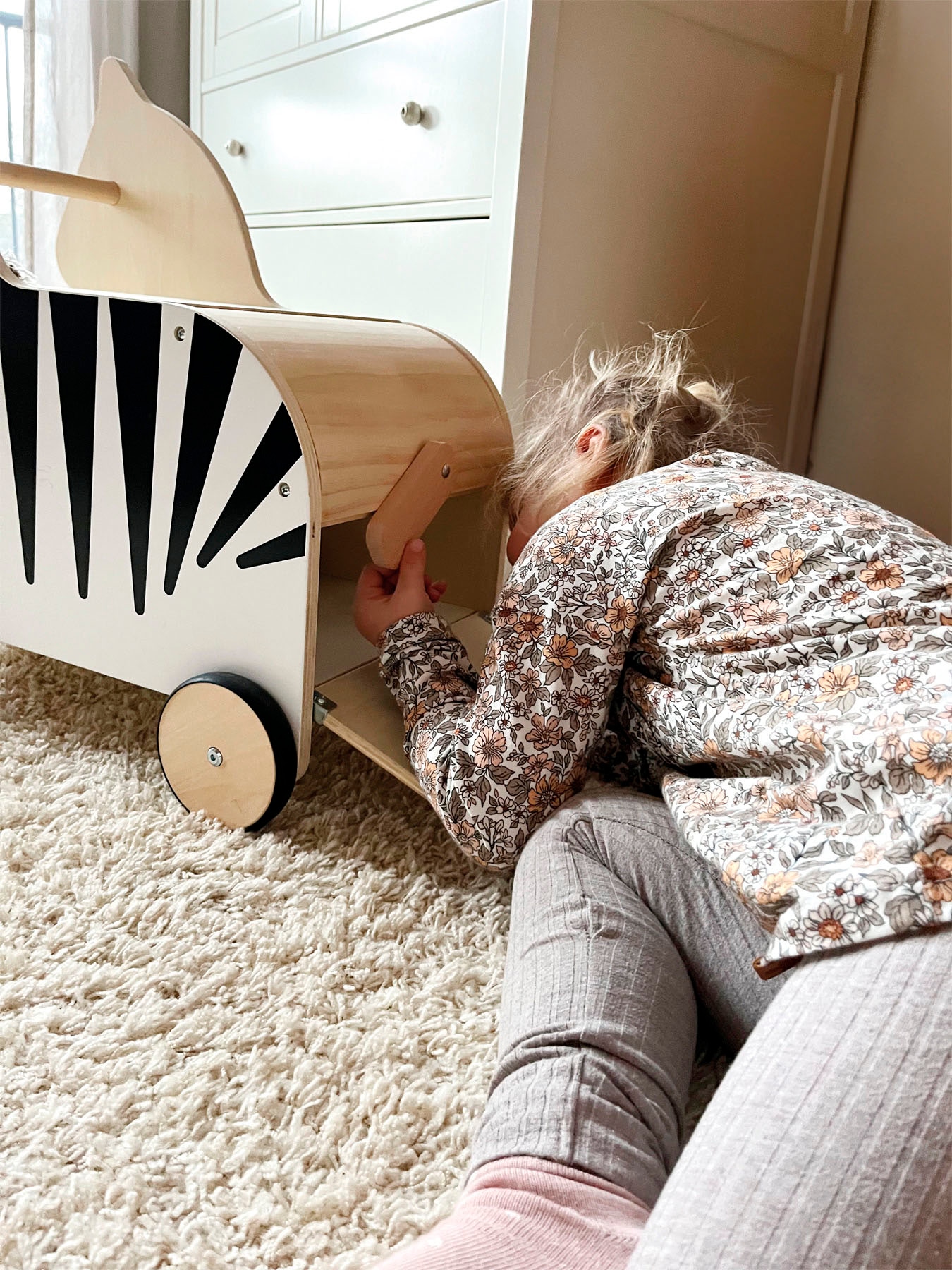Small Foot Spielzeugtruhe »Wildlife Zebra«, mit Rollen