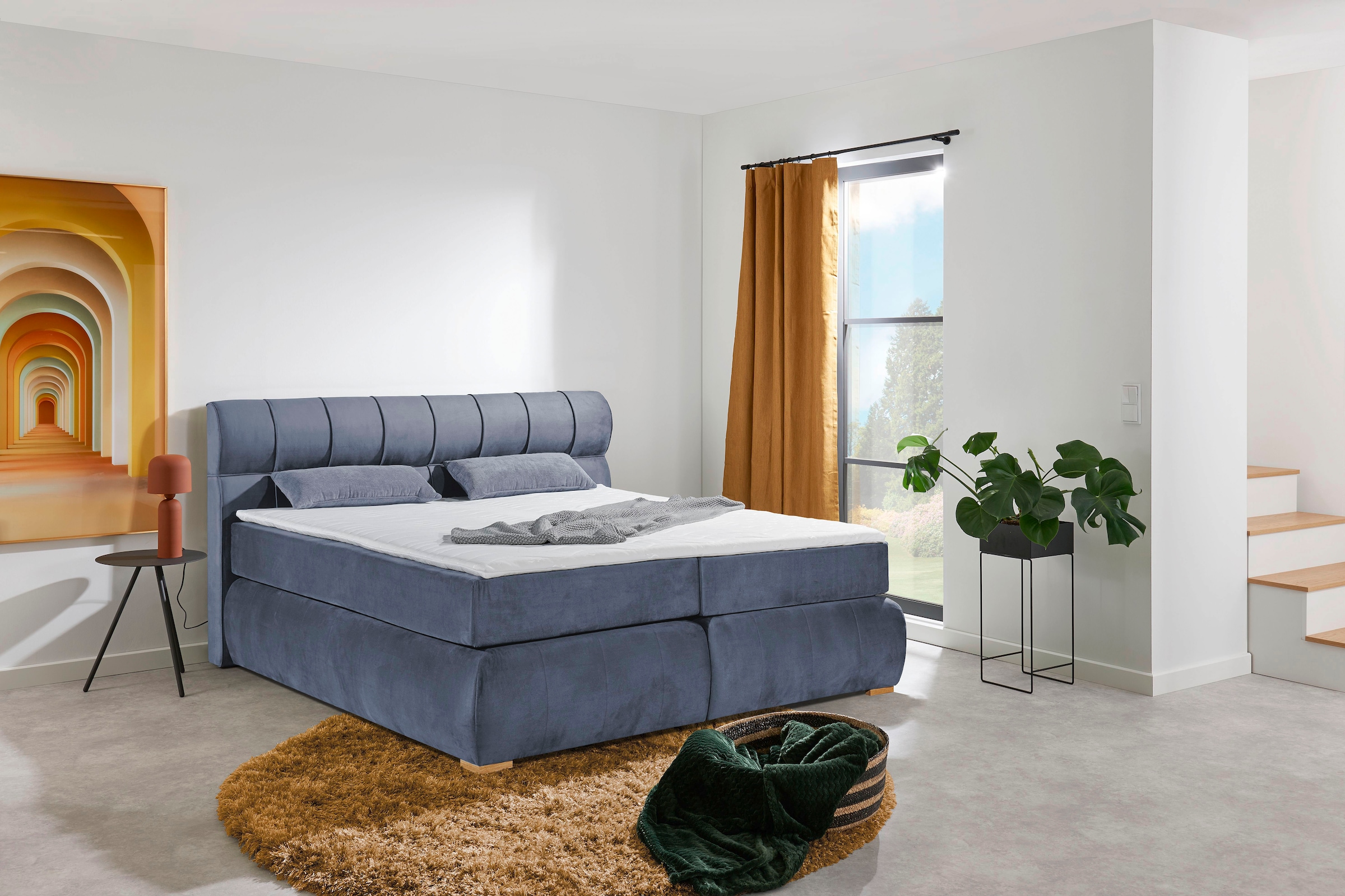 Places of Style Boxspringbett »Felicia«, in H4, inkl. Topper und Bettkasten günstig online kaufen