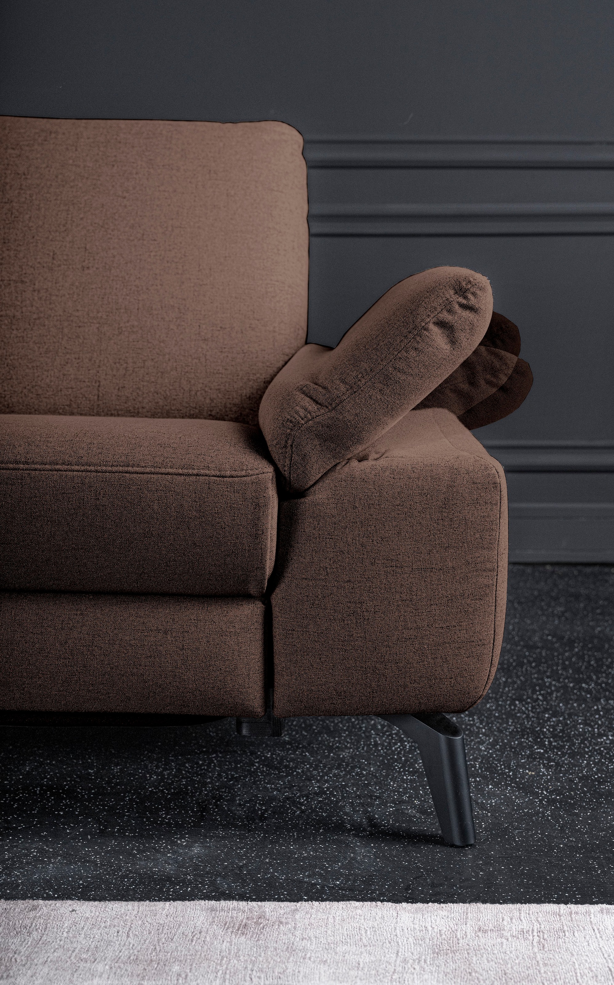 alina Ecksofa, inkl. Kopfstützen, wahlweise mit Relaxfunktion, Breite: 243 cm