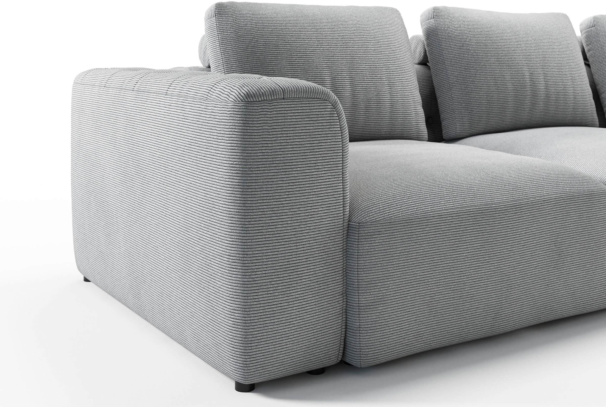 RAUM.ID 2,5-Sitzer »Cushid«, Modulsofa, bestehend aus 2 Teilen, Breite 268 cm