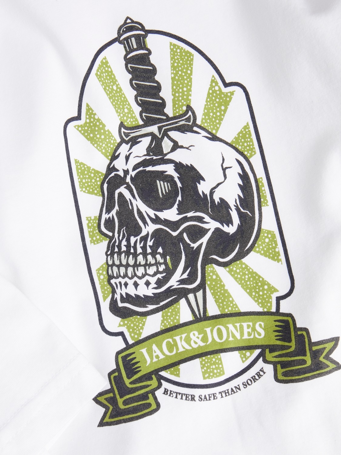 Jack & Jones Rundhalsshirt »JORSEVEN SKULL TEE SS CREW NECK SN«