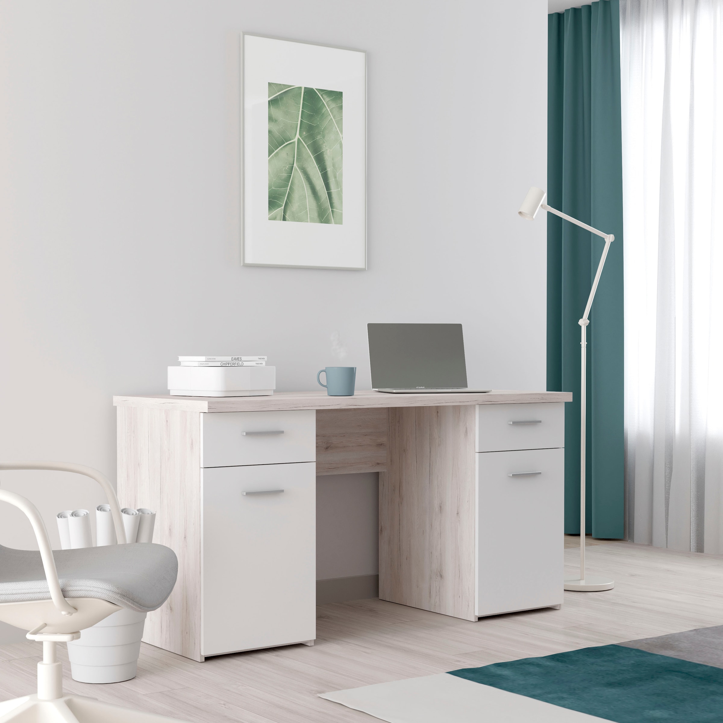 FORTE Schreibtisch »NET 106«, Breite 145 cm, praktisch für das Home Office