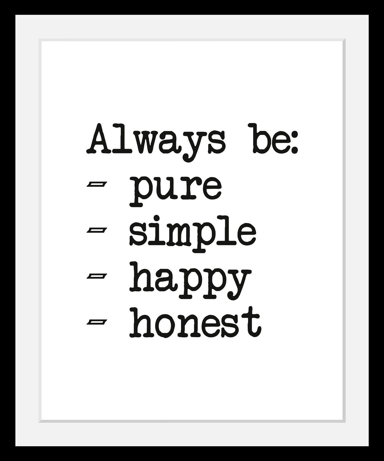 queence Bild »Aufzählung«, Schwarz-Weiß-Schriftzug-Motivationsbilder, HD Pr günstig online kaufen