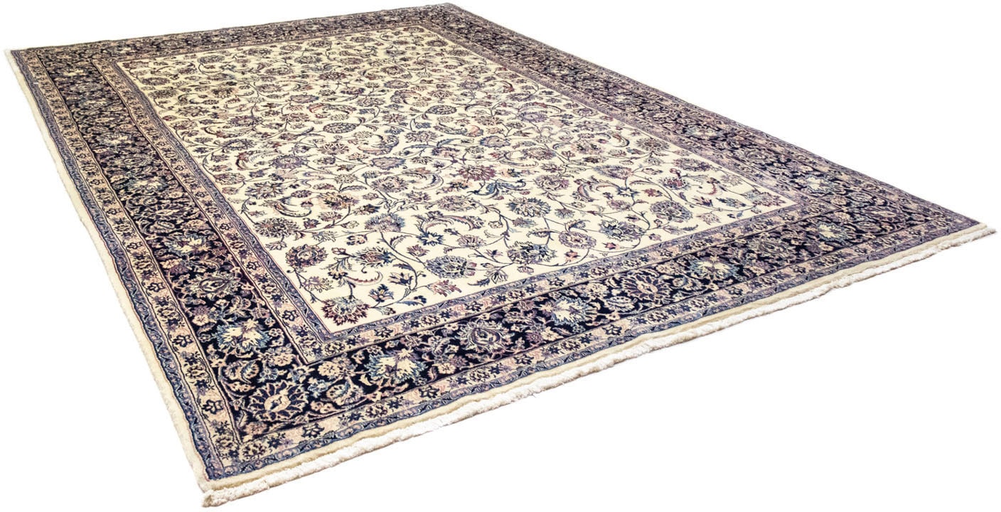 Bild von morgenland Wollteppich »Maschad Durchgemustert Beige chiaro 339 x 250 cm«, rechteckig, Unikat mit Zertifikat