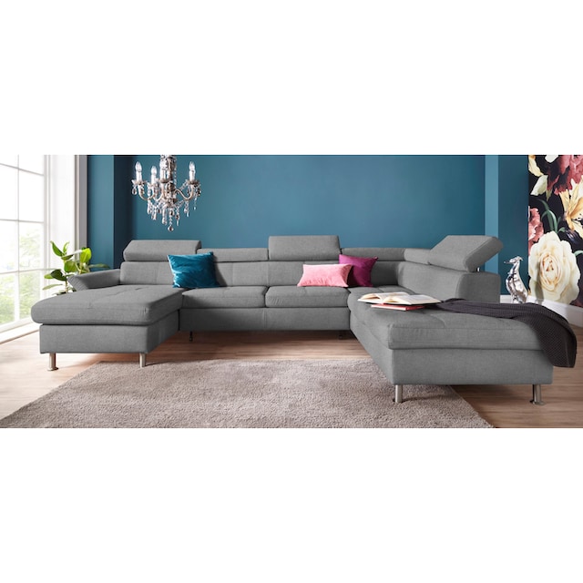 exxpo - sofa fashion Wohnlandschaft »Maretto«, inkl. Kopf- bzw.  Rückenverstellungwahlweise mit Bettfunktion auf Rechnung kaufen