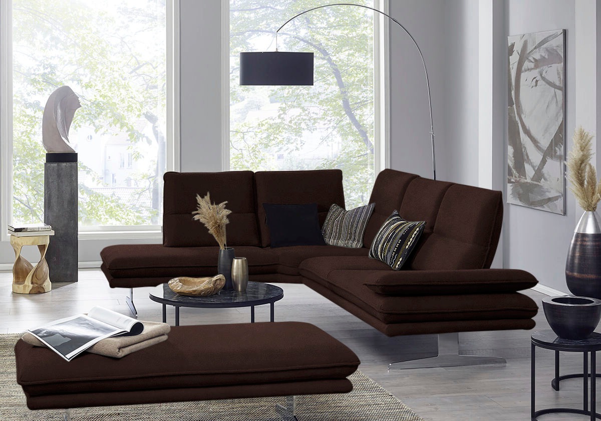 W.SCHILLIG Ecksofa »broadway, Designsofa, mit tollem Sitzkomfort, L-Form«, günstig online kaufen