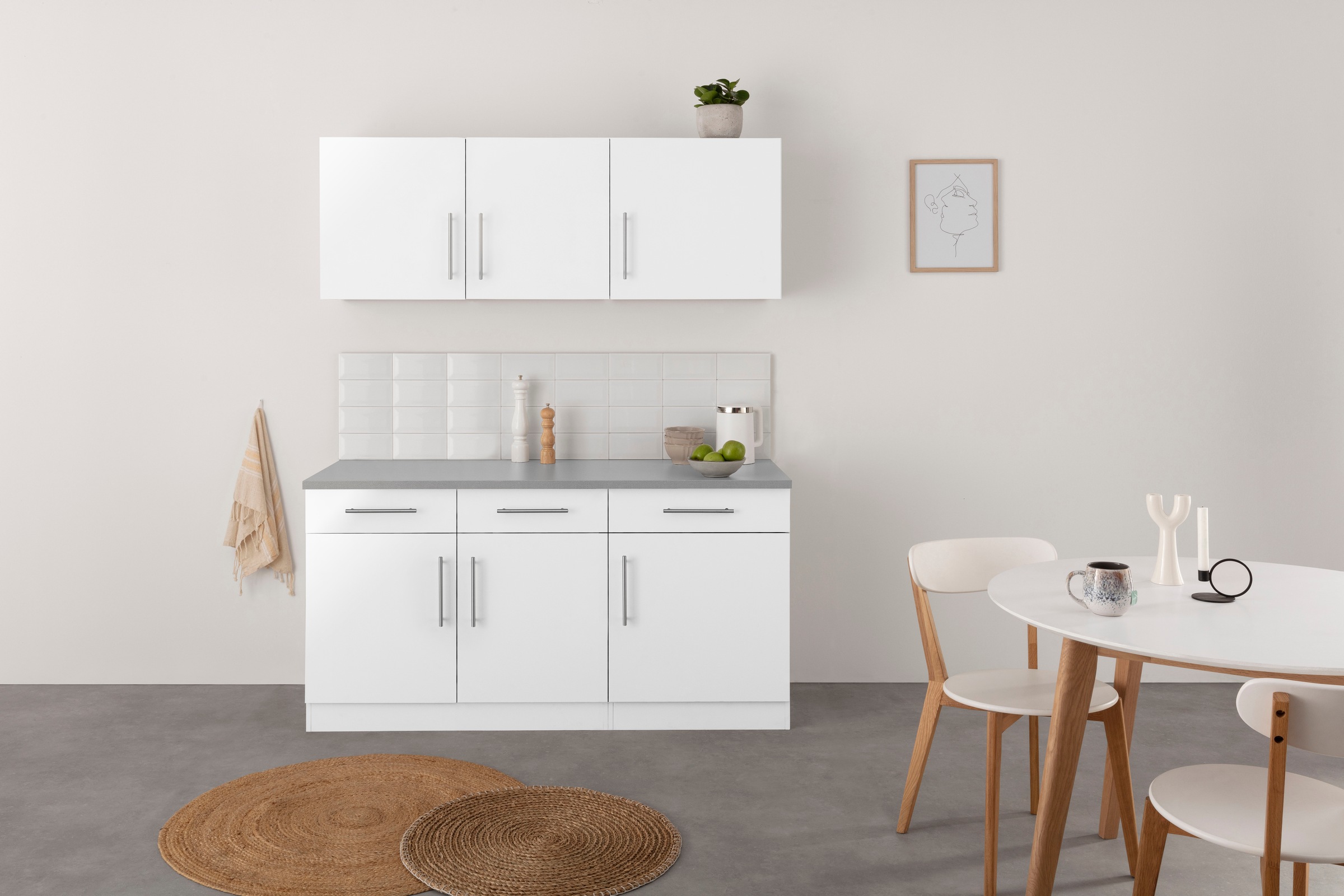 wiho Küchen Pantryküche »"Cali"«, ohne E-Geräte, Breite 160 cm