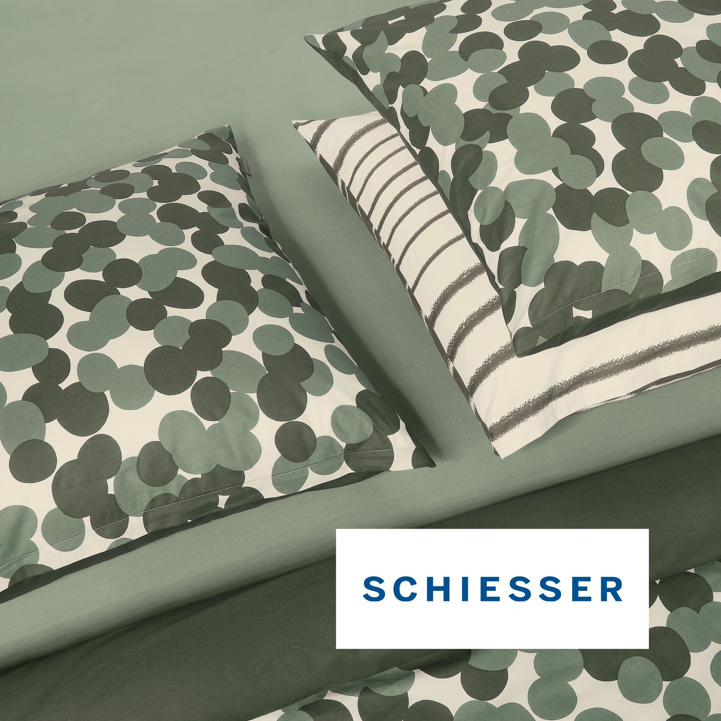 Schiesser Wendebettwäsche »Wesley aus weicher Baumwolle im Streifen-Look« 2 Stk. OEKO-TEX® MADE IN GREEN