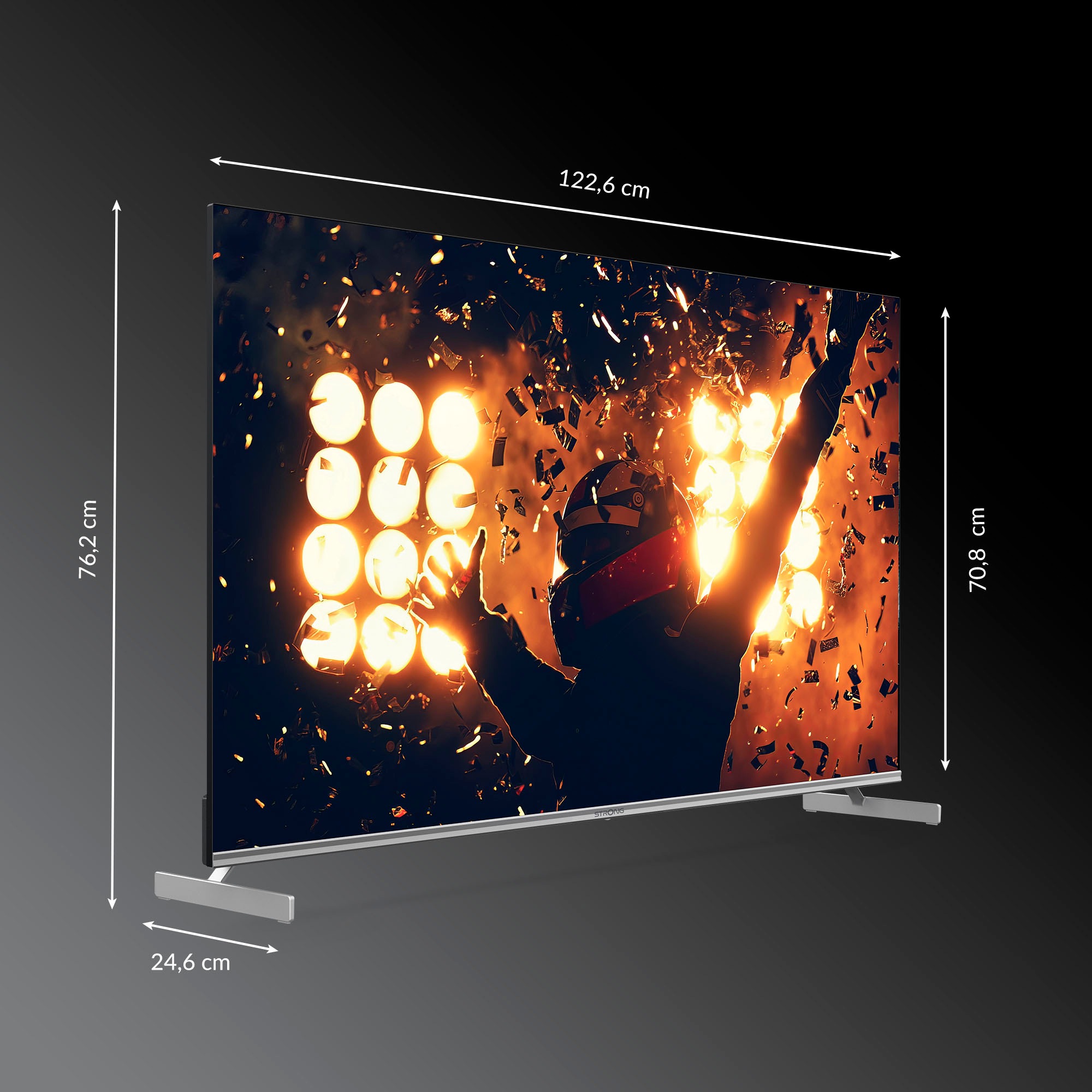 Strong QLED-Fernseher »SRT 55UF8733«, 4K Ultra HD, Google TV-Smart-TV