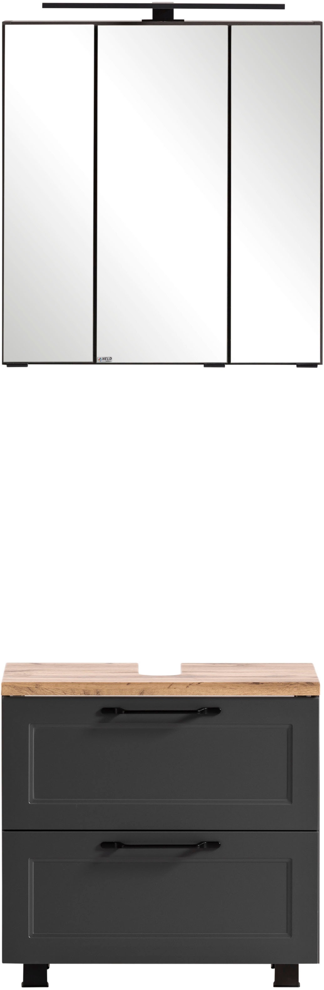 HELD MÖBEL Badmöbel-Set »Lana«, Badezimmer-Set, auf cm bestellen (Komplett-Set), 2-teilig, Raten breit 60