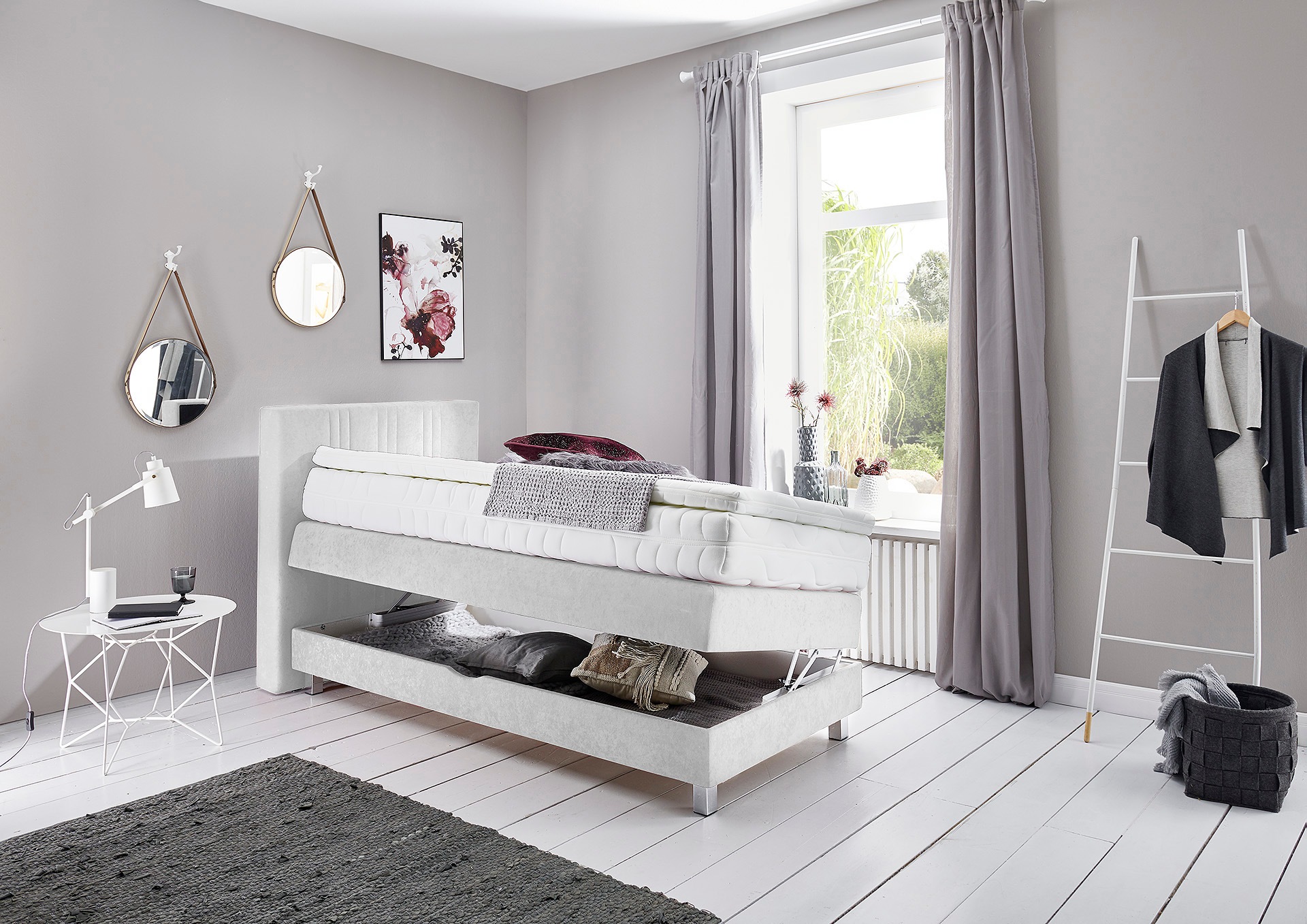 Westfalia Schlafkomfort Boxspringbett, wahlweise mit Bettkasten und Topper