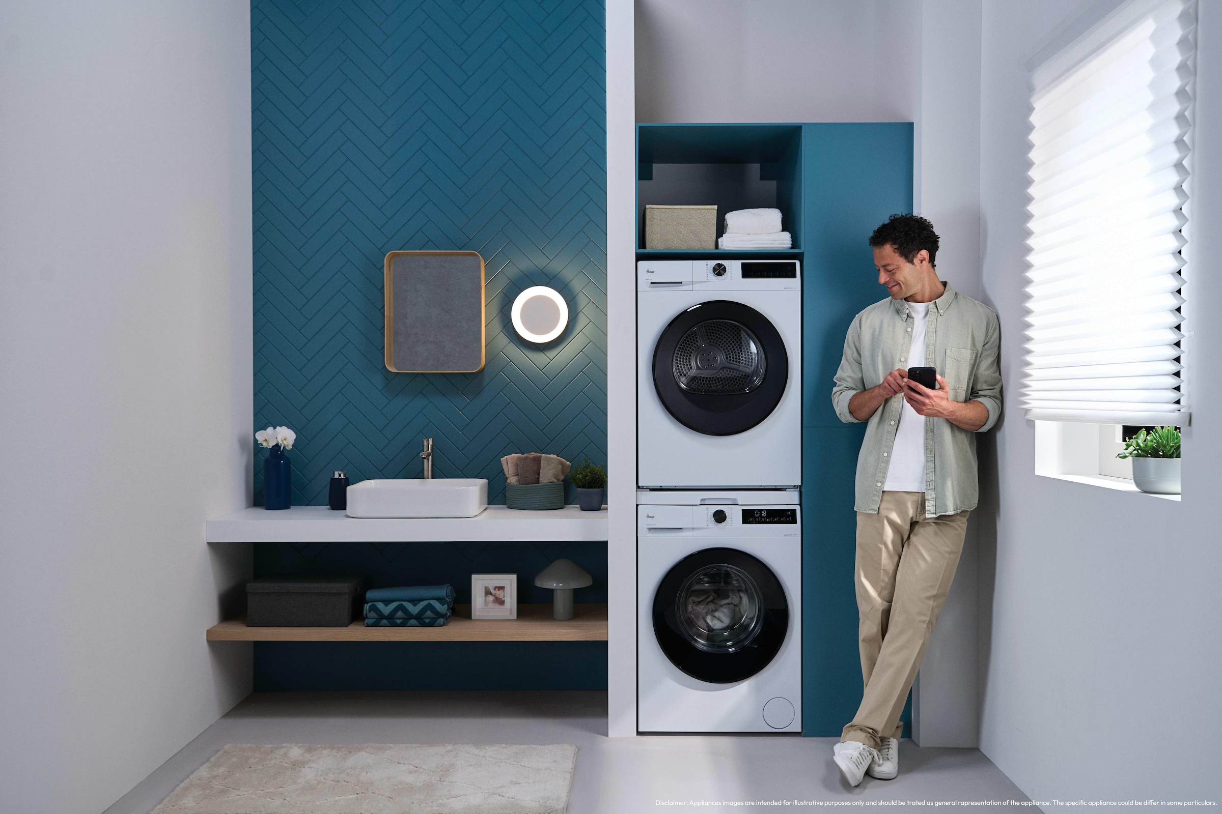 Hoover Waschtrockner »HGWDQ485SB6-84« 8 kg /5 kg 72 dB(A) Vielseitige Kurzprogramme