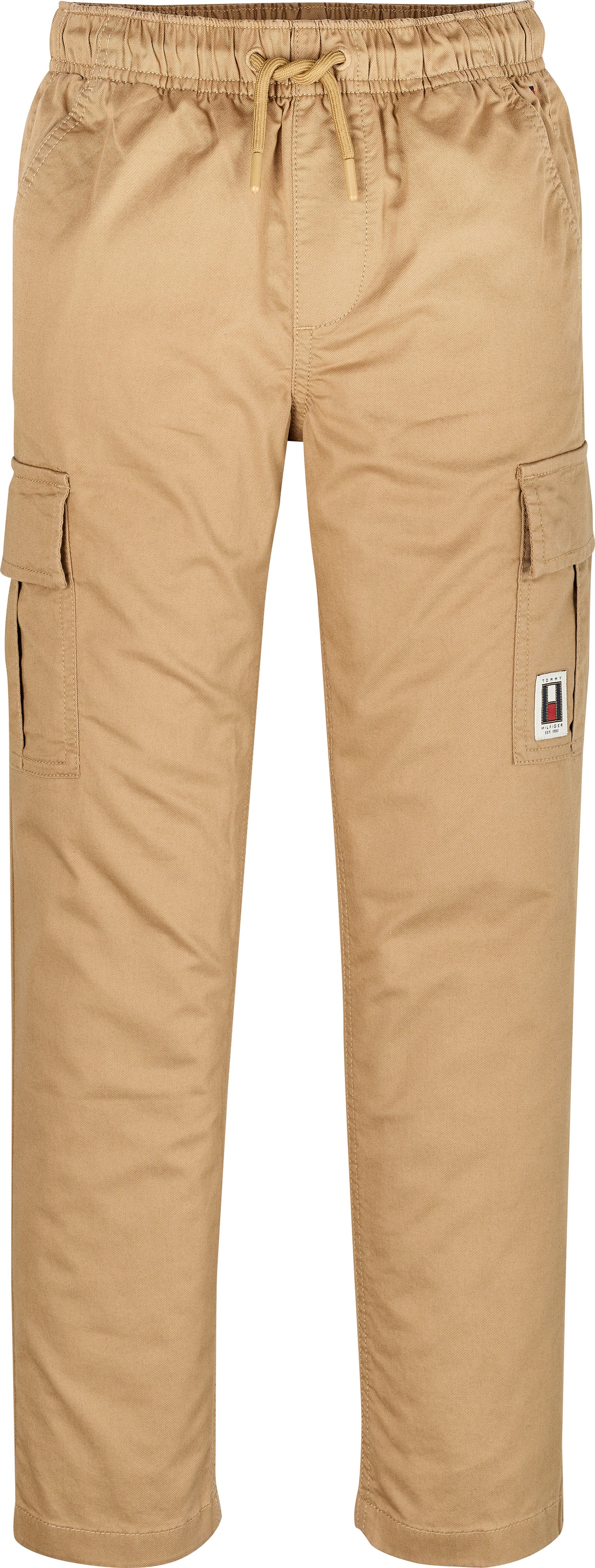 Tommy Hilfiger Cargohose »CARGO PULL ON COTTON PANTS«, mit Logo-Badge, im Cargo-Stil