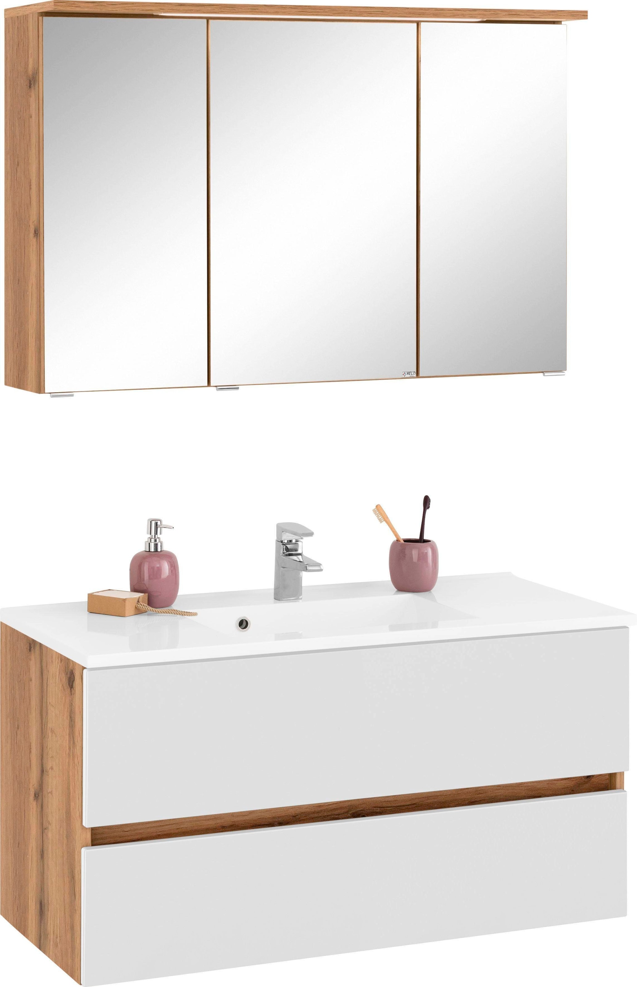 welltime Badmöbel-Set »Lucca« 2 Stk. tlg. günstig online kaufen