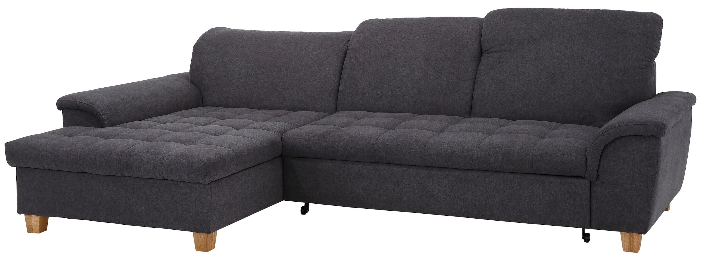 Home affaire Ecksofa »Lyla L-Form«, mit Recamiere, wahlweise mit Rückenfunktion und zusätzlich mit Bett