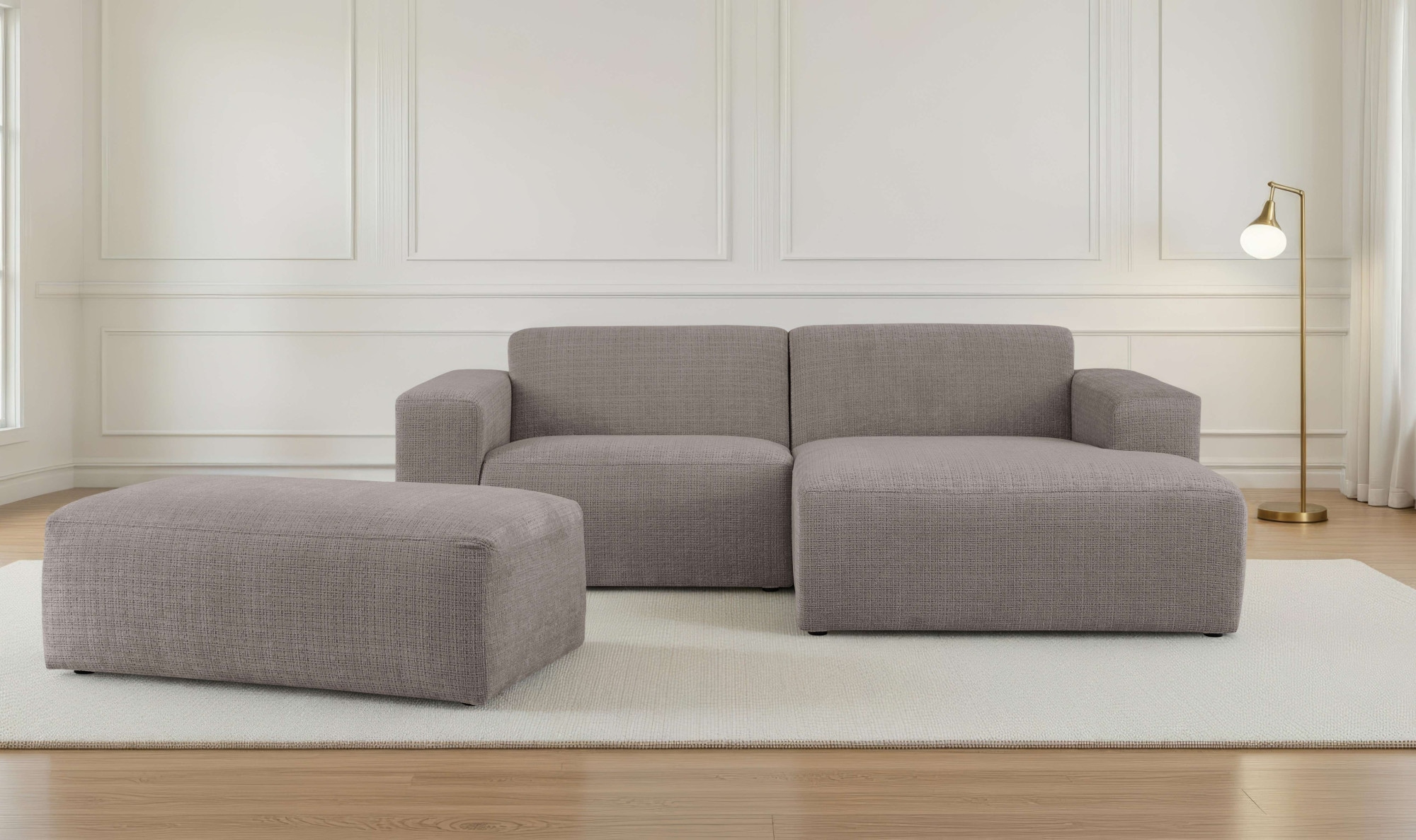 OTTO home Ecksofa »Koa,228cm, L-Form, Modulsofa, Webstoff, Cord, Struktur, günstig online kaufen