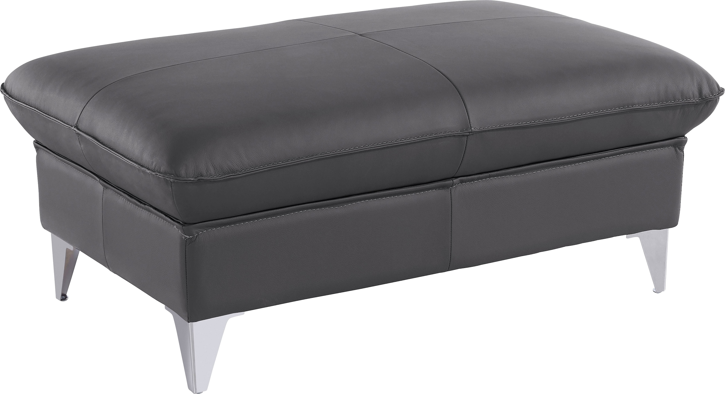 COTTA Polstergarnitur »Caluso L-Form«, (2 tlg.), Set bestehend aus: Ecksofa mit Kopfteilverstellung & Hocker