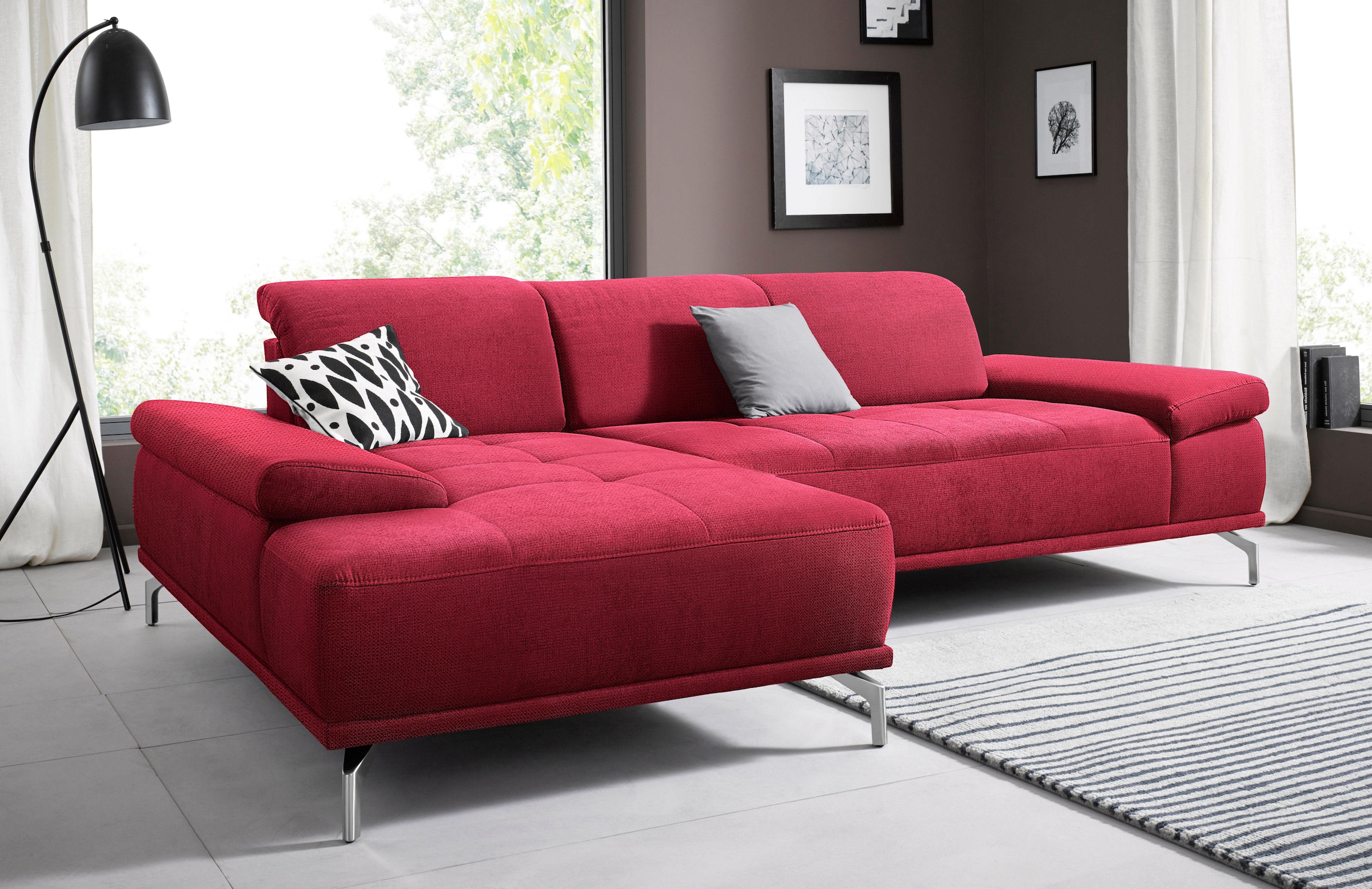 Places of Style Ecksofa »Caluna«, Inkl.Sitztiefenverstellung günstig online kaufen